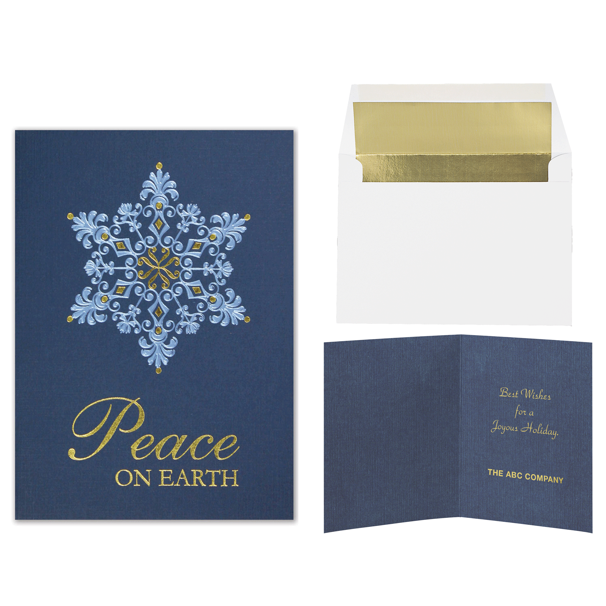 5 2024 x 7 Snowflake Christmas/Holiday Card.