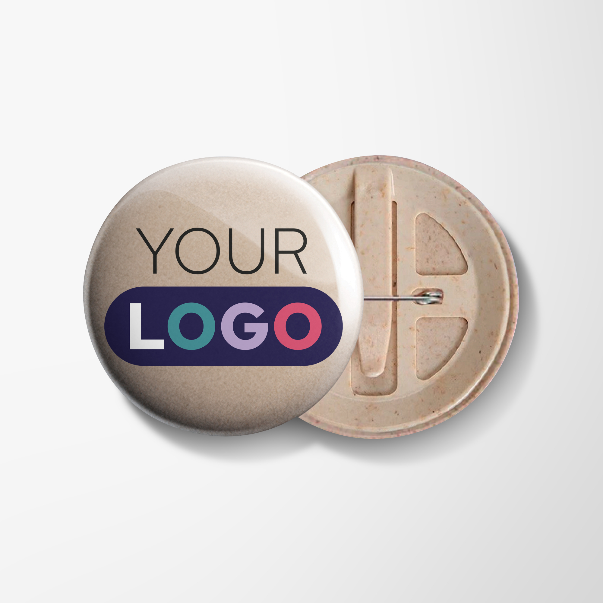Promotional Full Colour Biodegradable Kit 56mm Button Pin with Logo ...