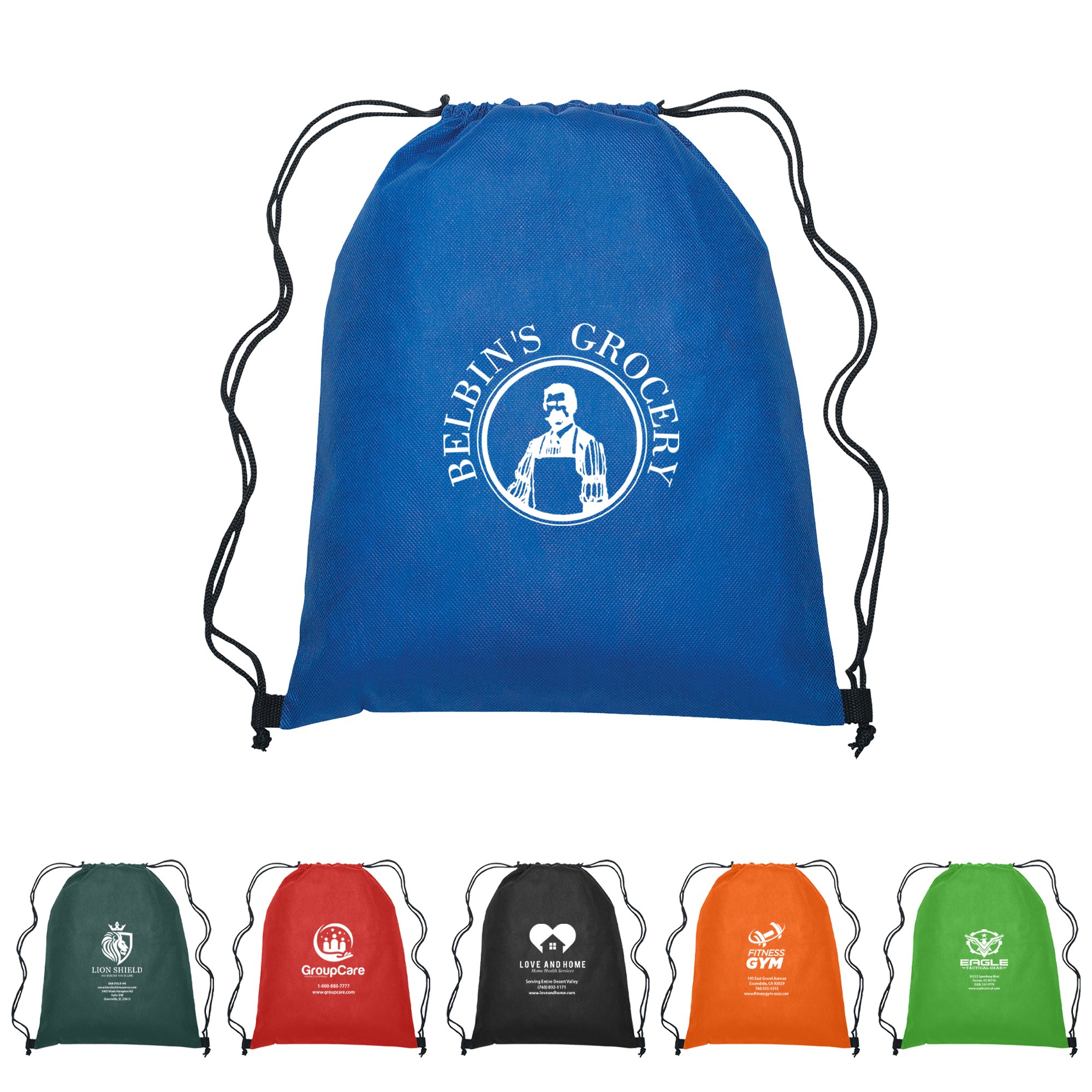 Drawstring bags with custom scout design - 150 pcs - only $2.47 each