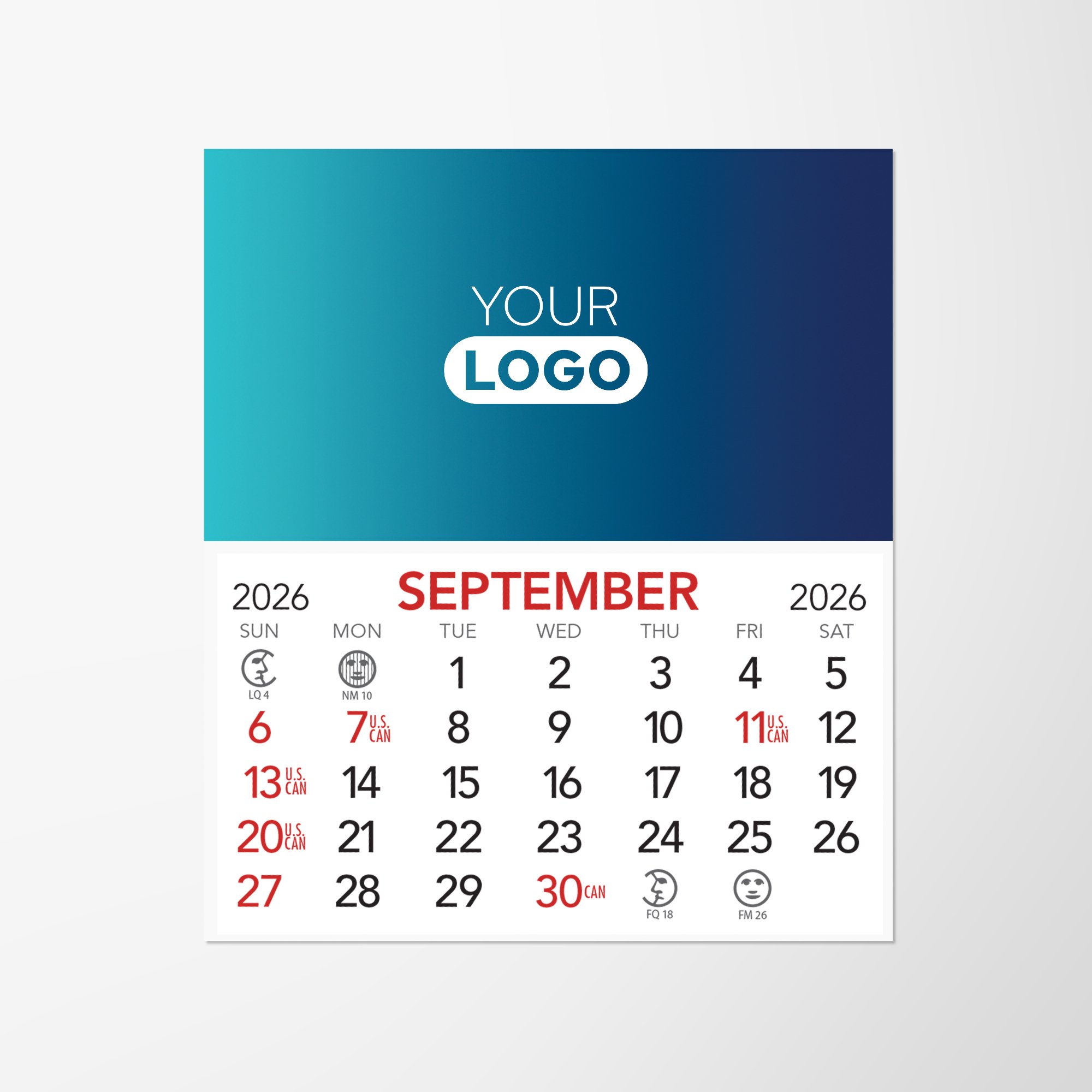 Custom Design Wrap Monthly Magnetic Calendar | Pens.com