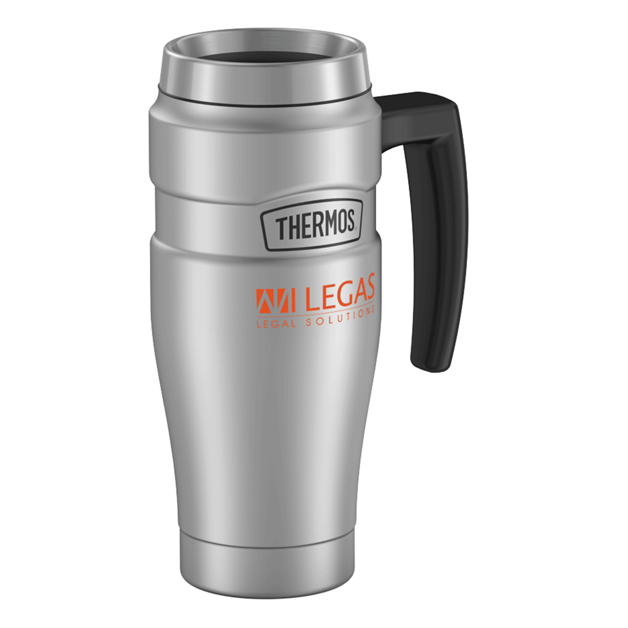 Custom 16 oz. Thermos® Stainless King™ Travel Mug with Handle