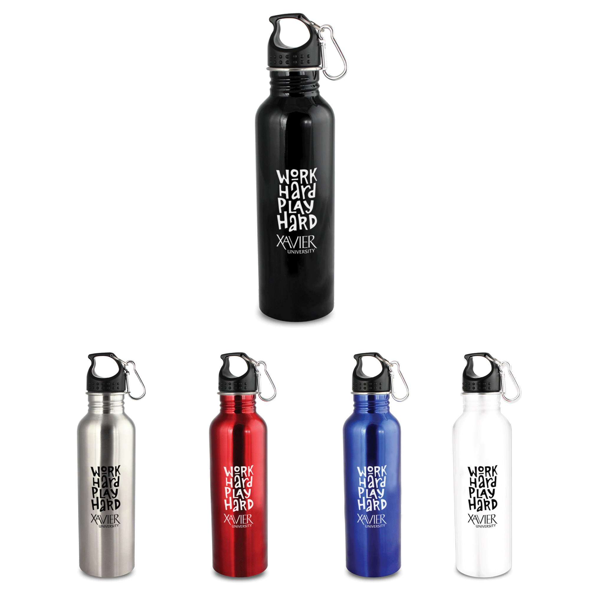 Custom 25 oz. Flair Wide Mouth Bottle with Carabiner | Pens.com