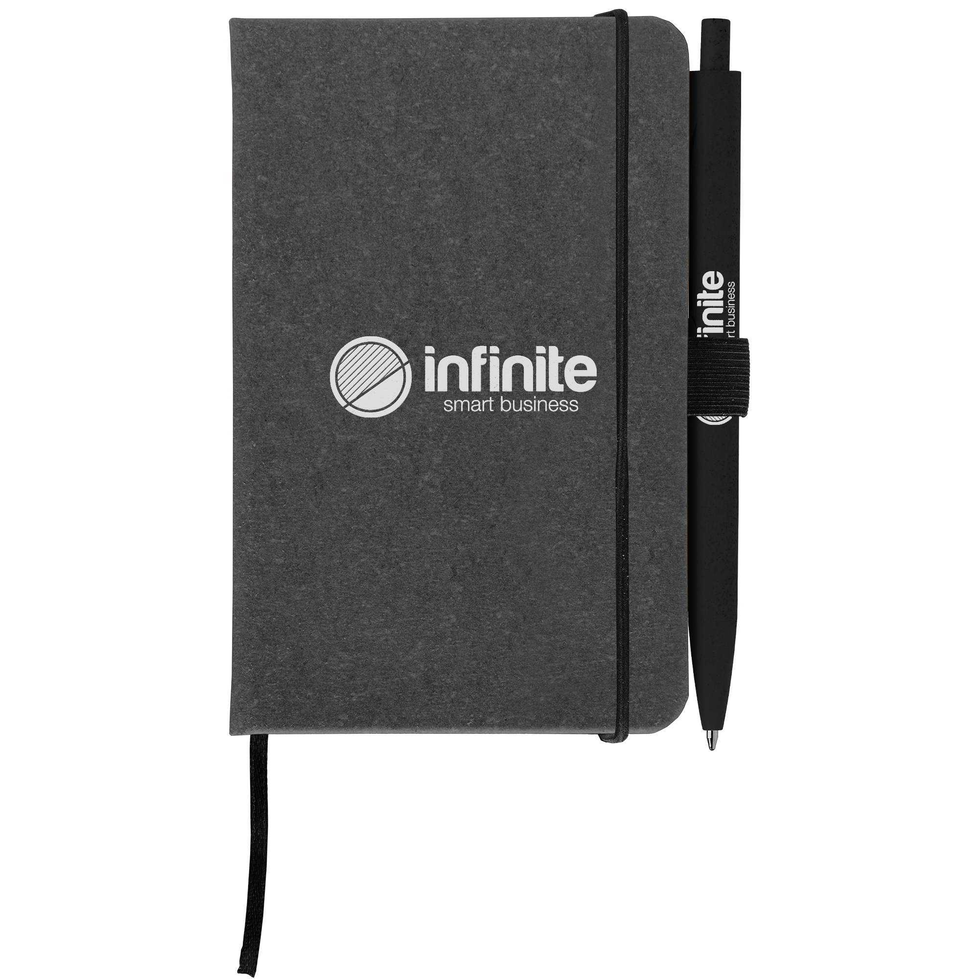 Custom 5.5'' x 3.5'' Palmer Recycled PU Leather Notebook & Pen | Pens.com