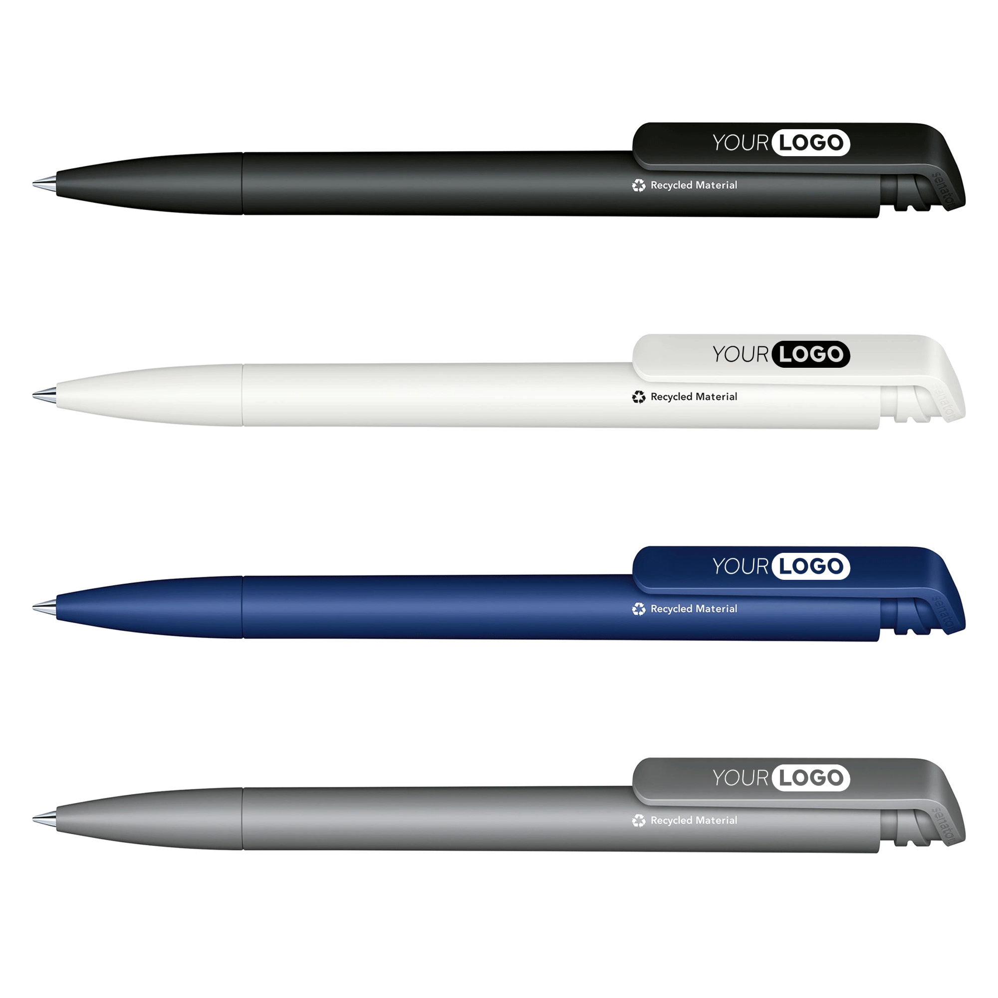 Senator® Trento matte gerecyclede pen Bedrukken met Logo | Pens.com