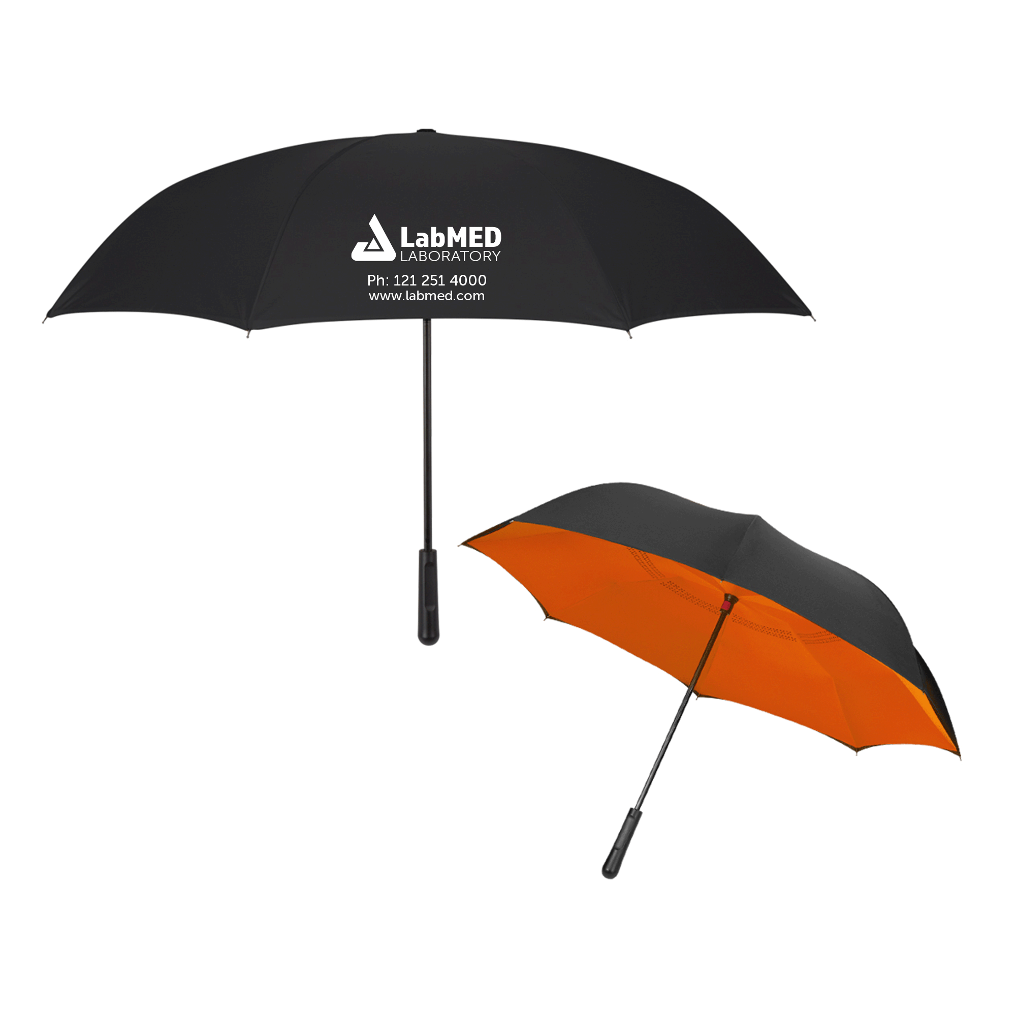 Custom 48'' Arc Two-Tone Inversion Umbrella | Pens.com