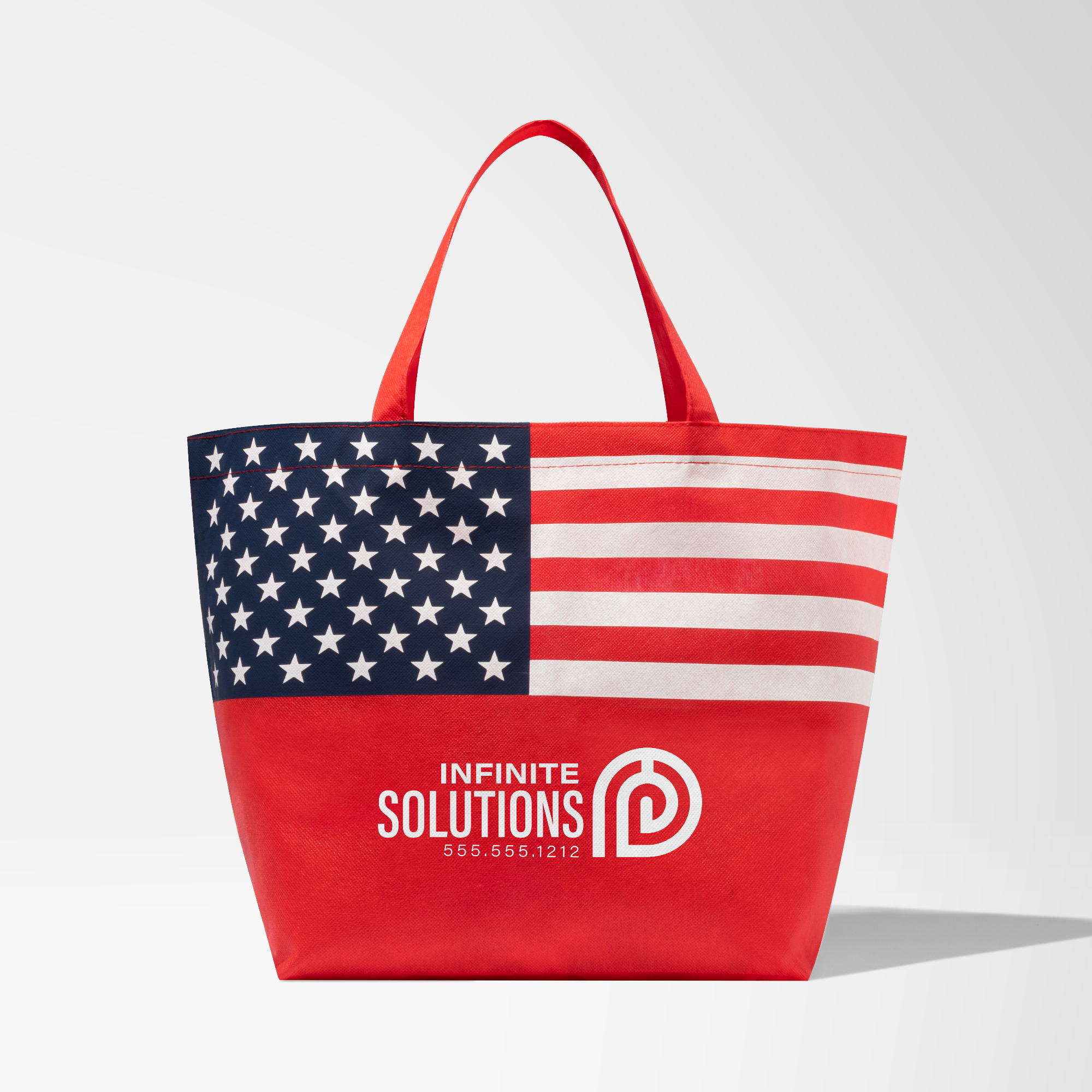 Tote Bag with Patriotic Flag