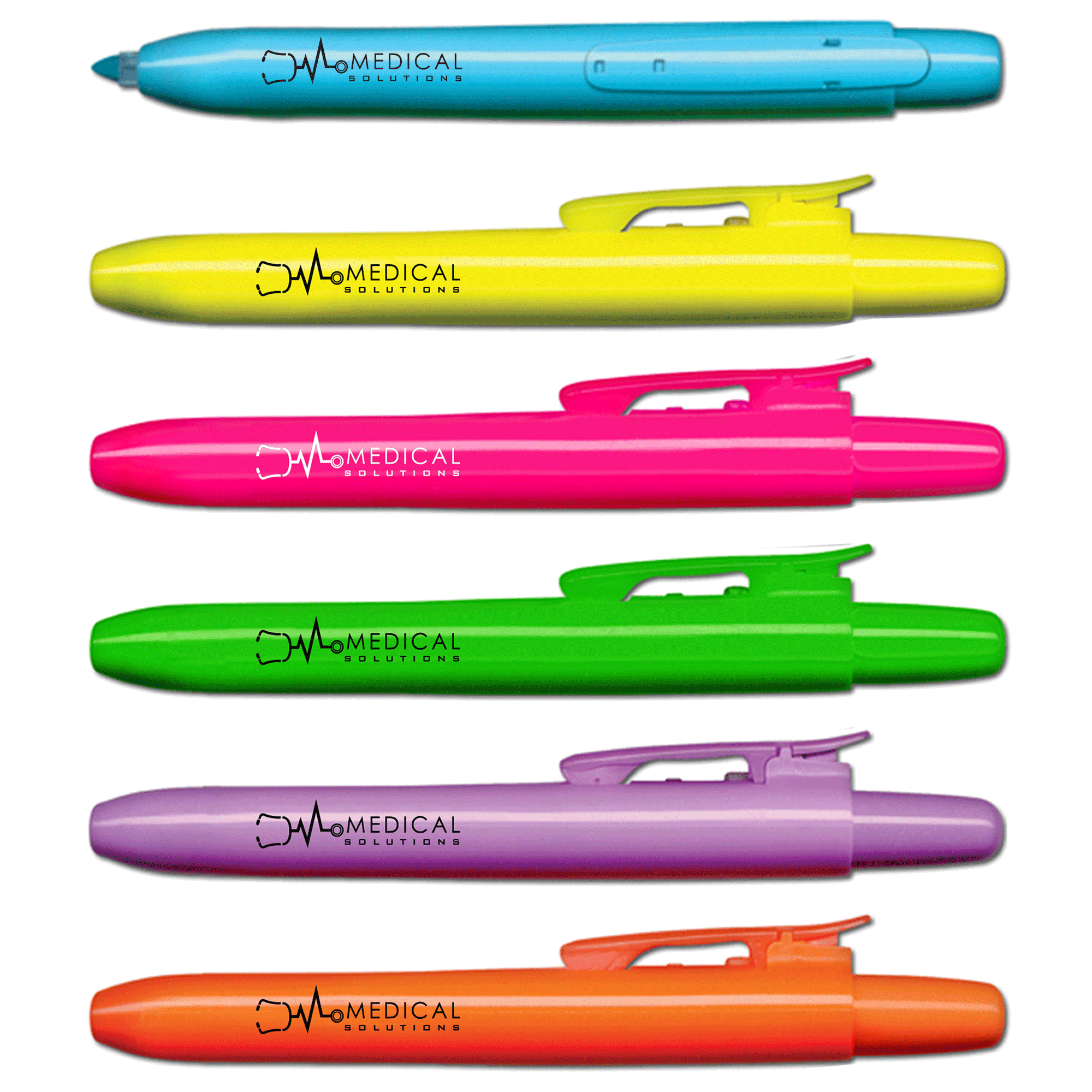 Custom LiquiMark® Retrax® Retractable Fluorescent Highlighter