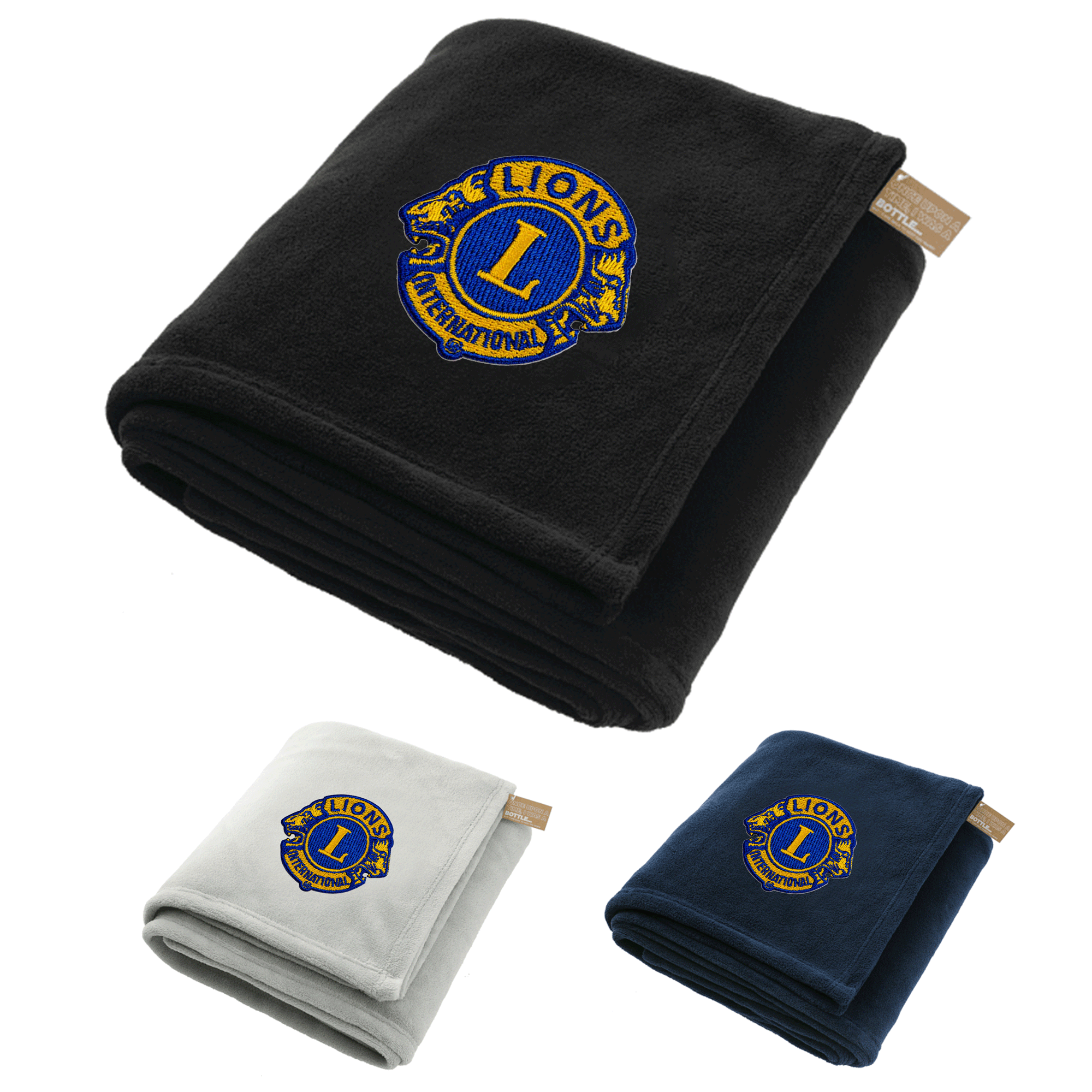 Custom Embroidered RPET Coral Fleece Oversized Blanket | Pens.com