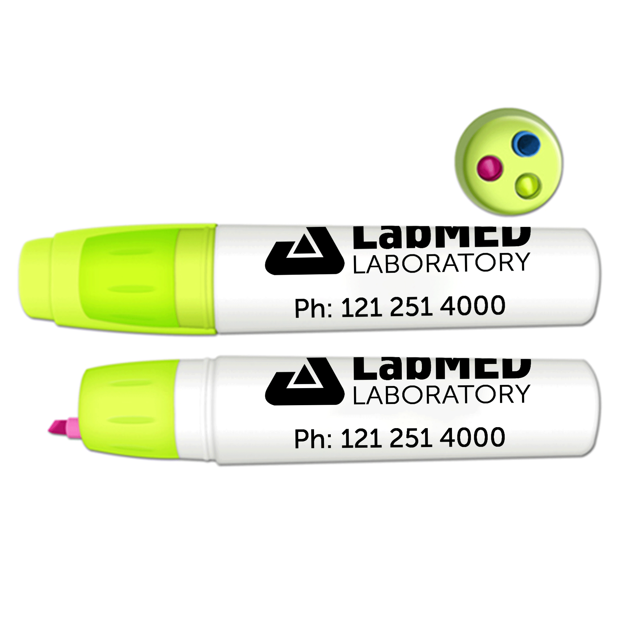 Custom LiquiMark® The Bullet® 3in1 Twist Highlighter CA