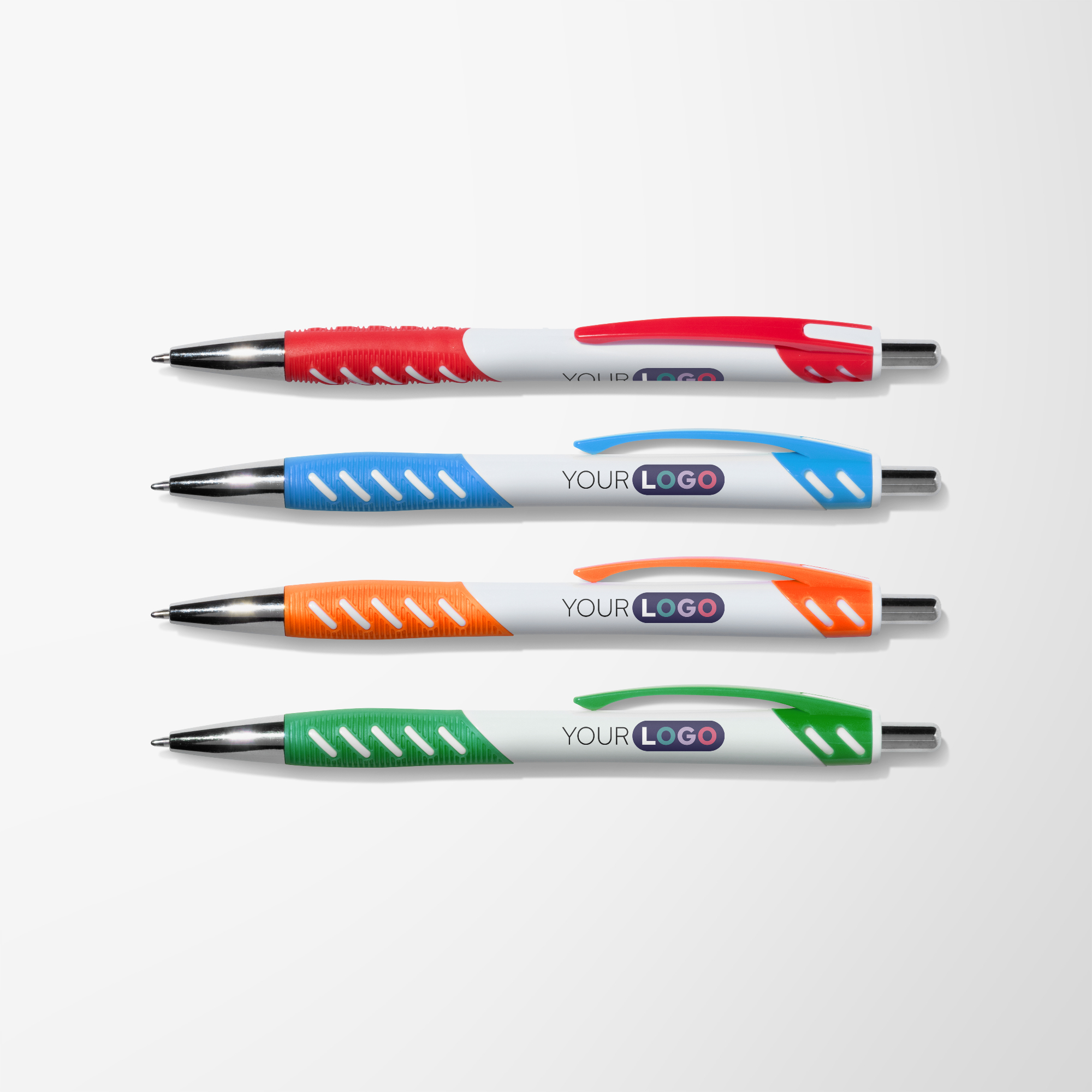 Custom Full Color Bright Textured Grip Sutton Pen | Pens.com