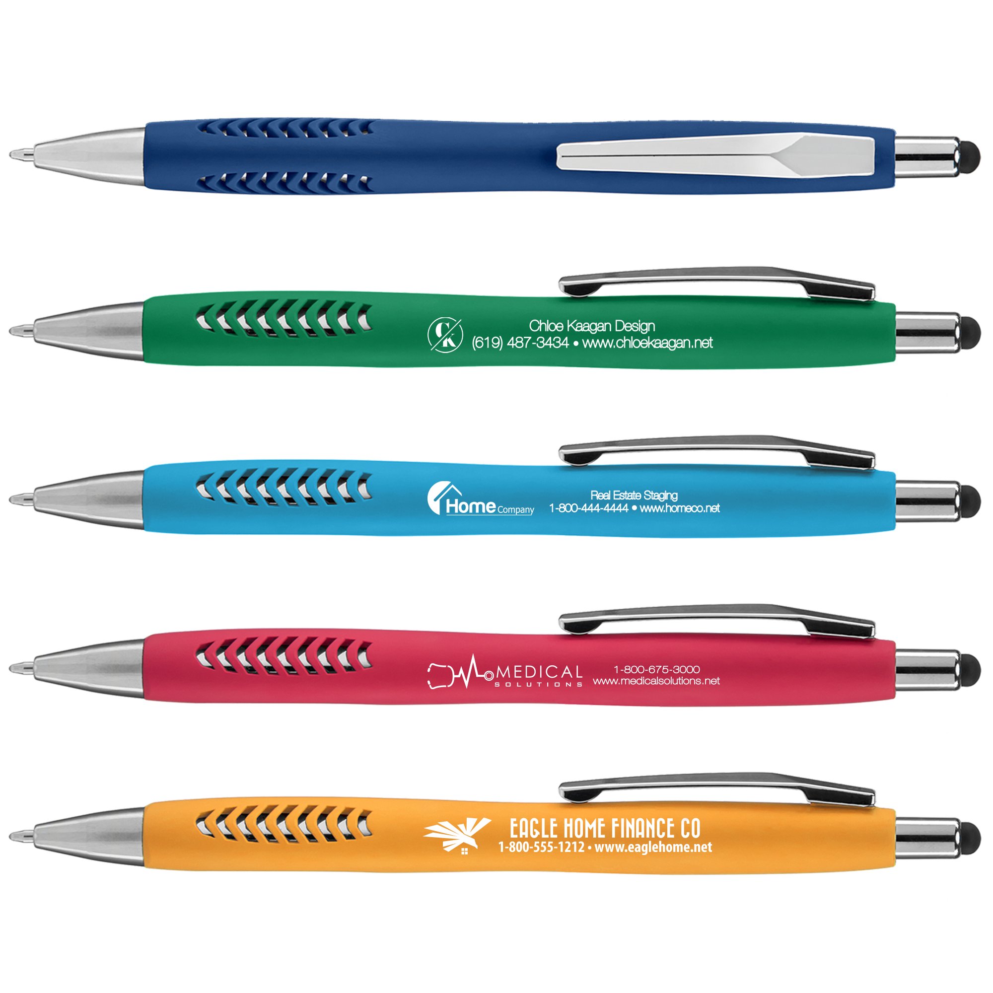 Custom Soft Touch Basilia Stylus Pen | Pens.com CA