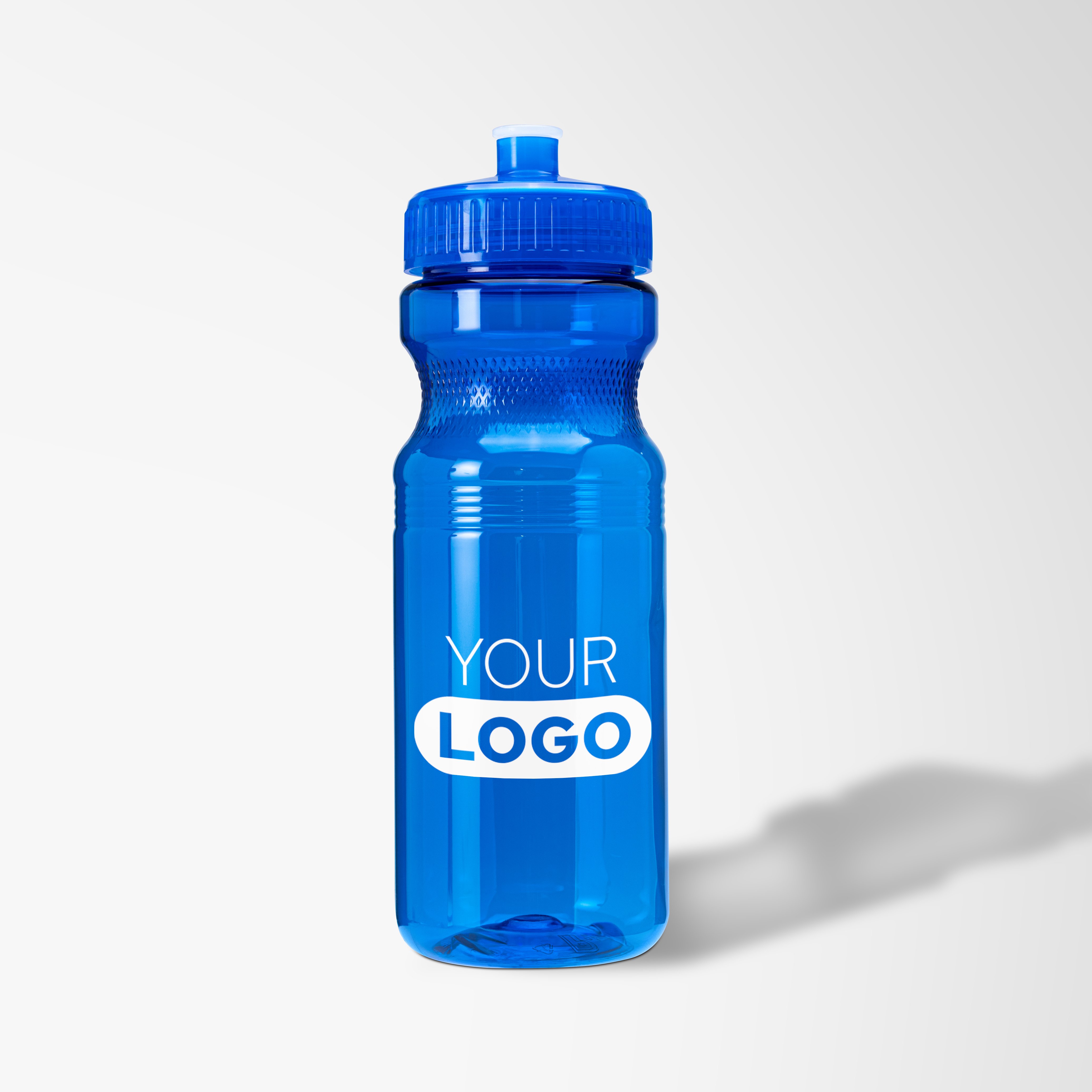 Custom 24 oz. Translucent Sport Bottle with Pull Top Lid | Pens.com