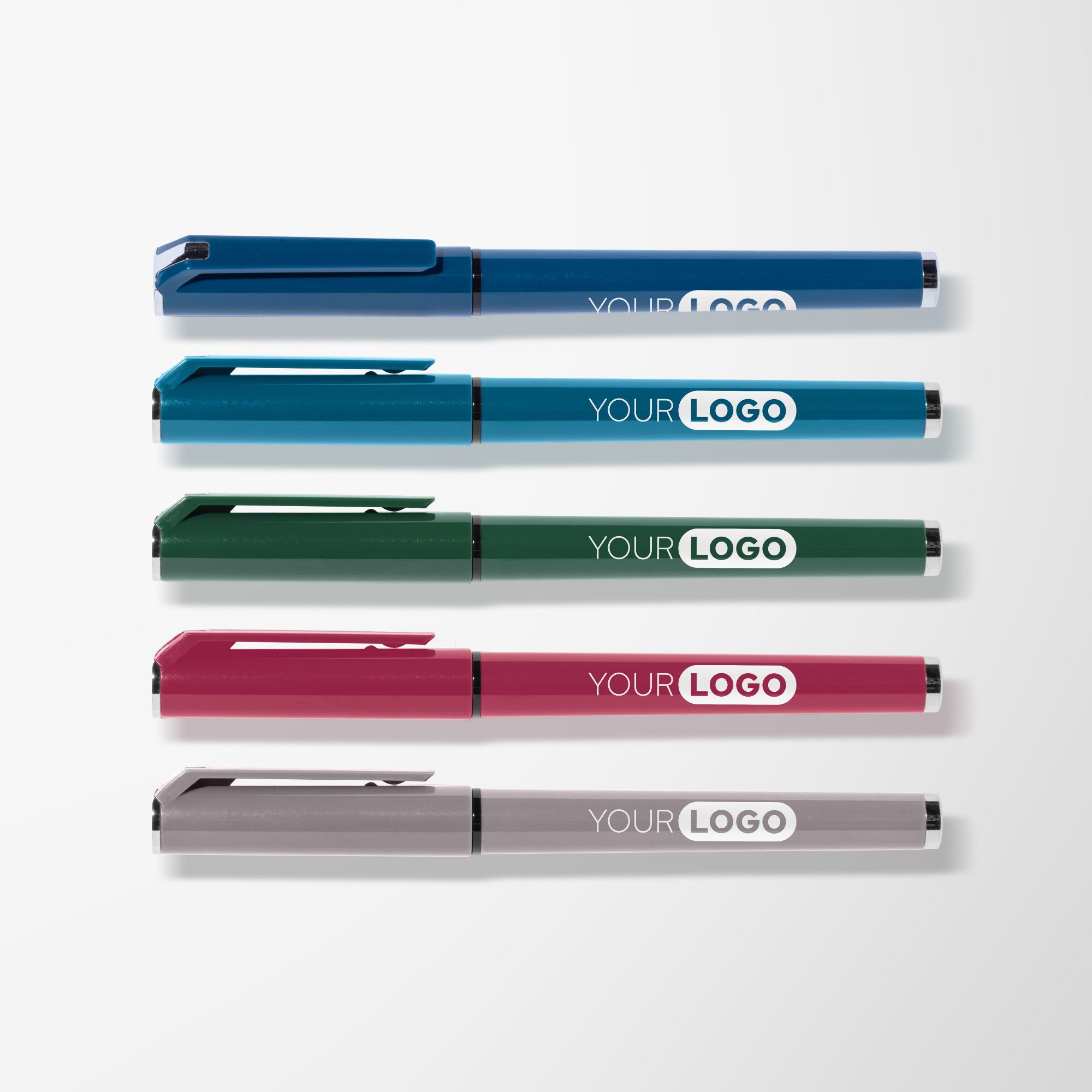 Islander Recycled Plastic Monochrome Gel Grip Pen