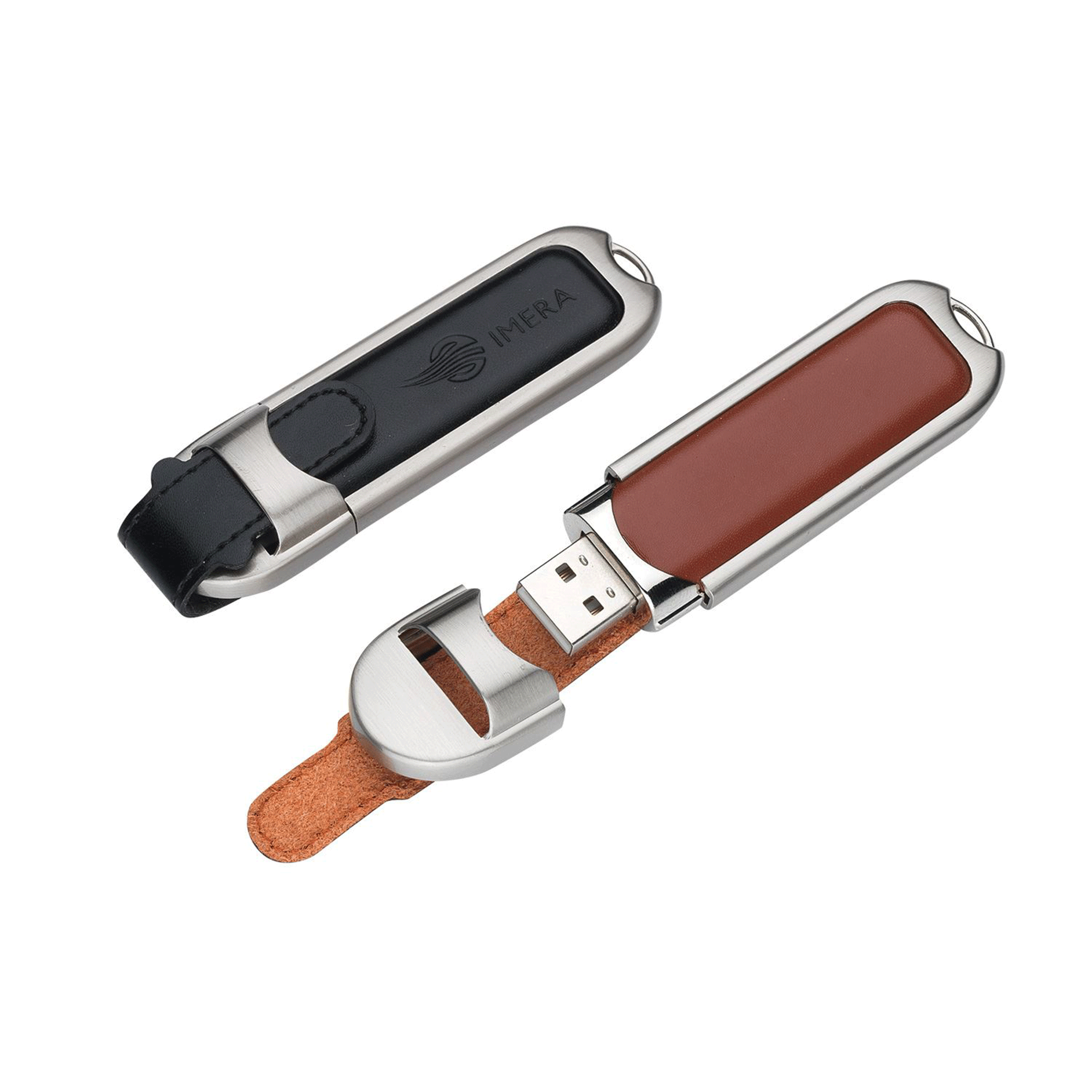 Custom Italia Leather USB Flash Drive - 8GB | Pens.com