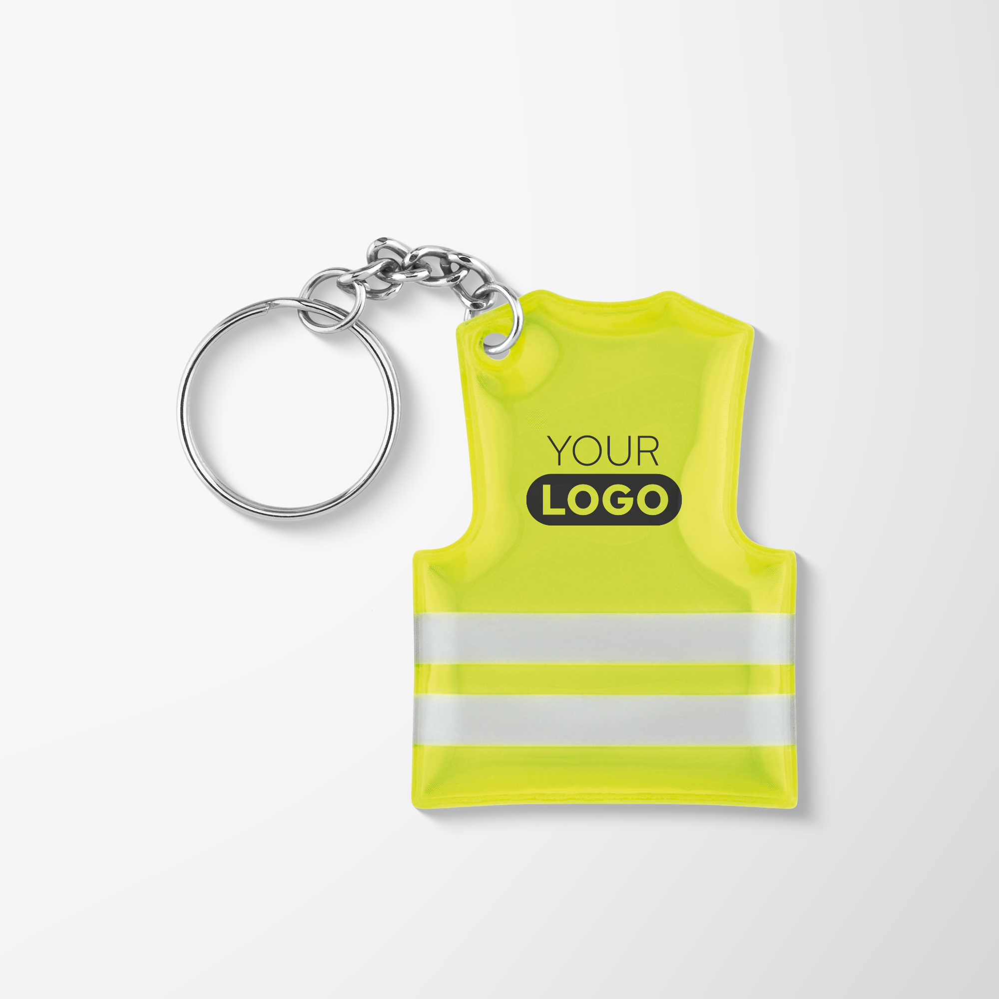 Promotional Visible Reflective Vest Novelty Keyring with Logo | Pens.com