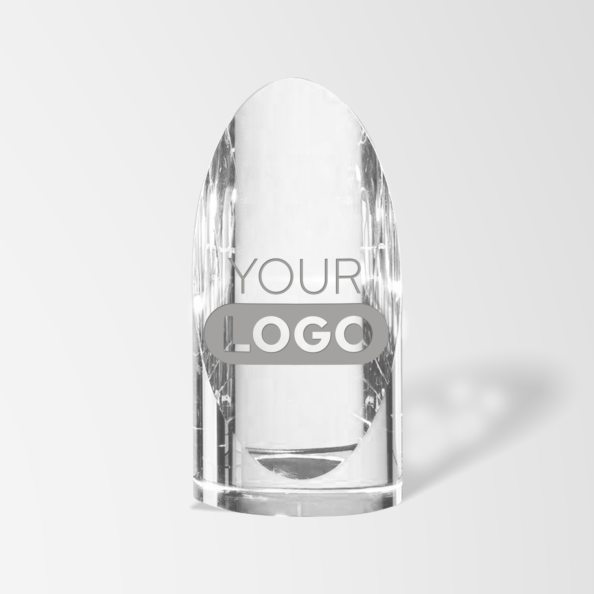 Promotional Engraved Optical Crystal Cylinder Award with Logo | Pens.com
