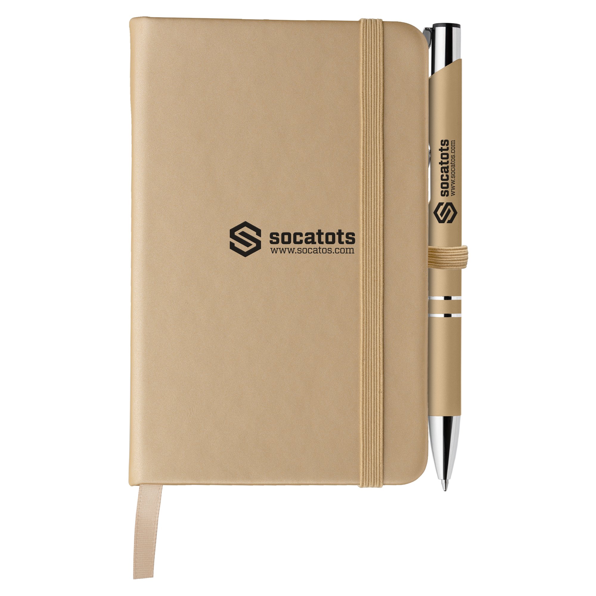 Promotional Mineral Soft Touch Note Caddy & Pen Set
