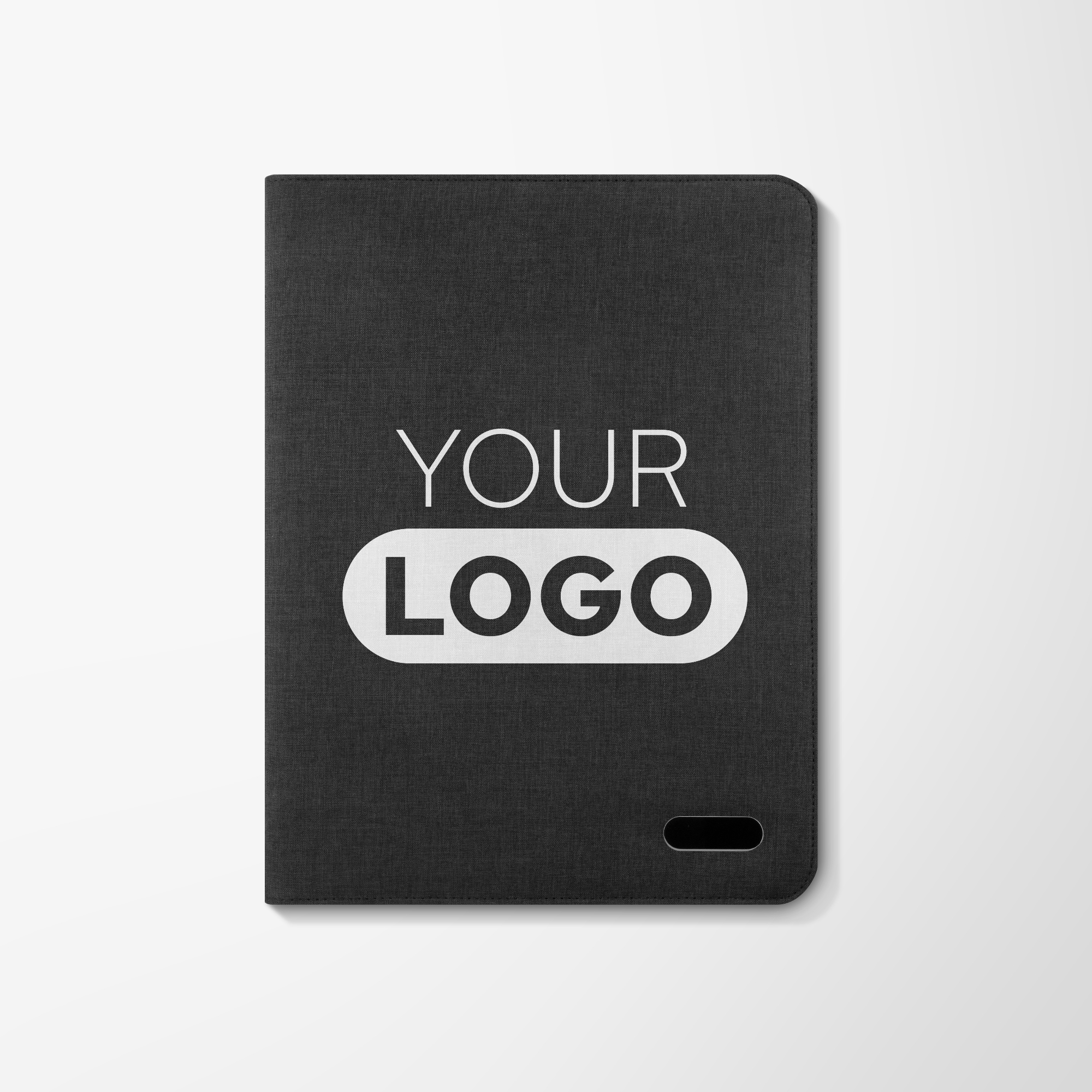 Promotional A4 zip portfolio in polyester with Logo | Pens.com