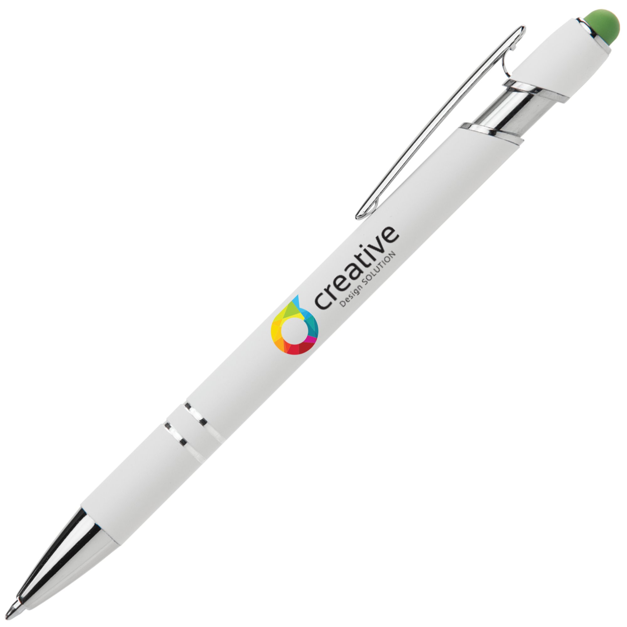 15 Multi Color Misprint Bulk Lot Metal Soft Touch Alpha Stylus Click Pen Pens 