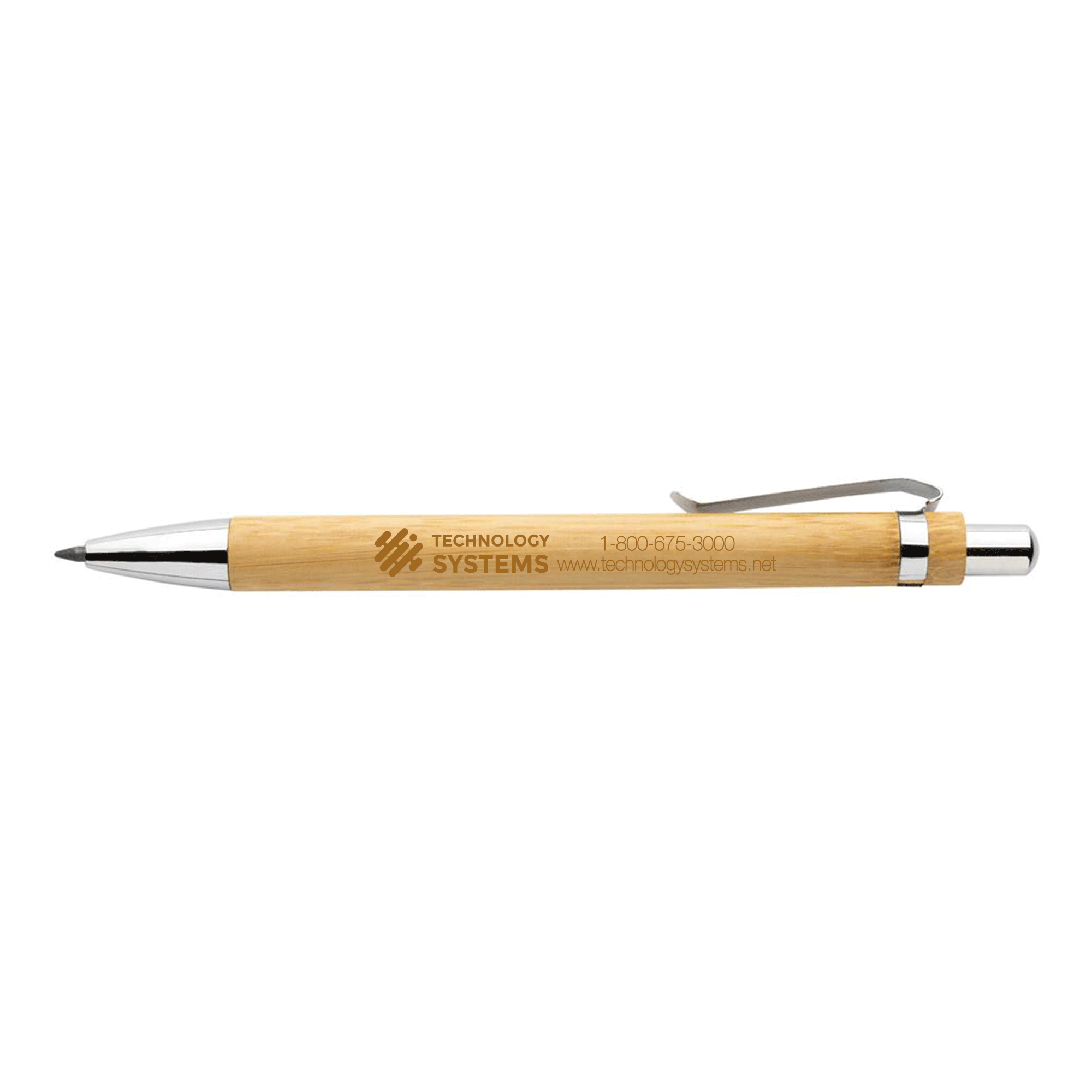 Promotional Engraved Bamboo Pynn Infinity Pen with Logo | Pens.com