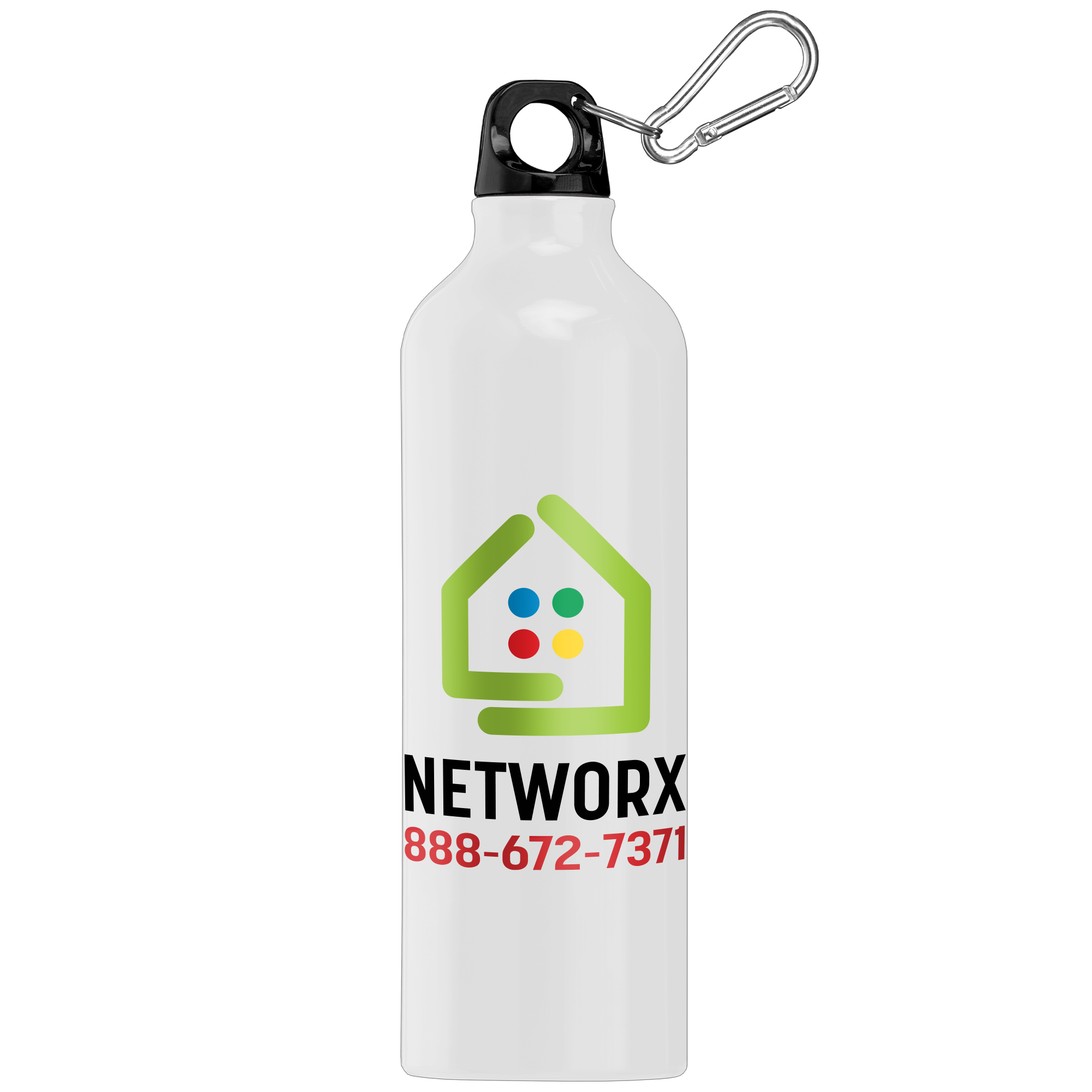 Custom 26 oz. Aluminum Water Bottle with Matching Carabiner - Design Water  Bottles Online at