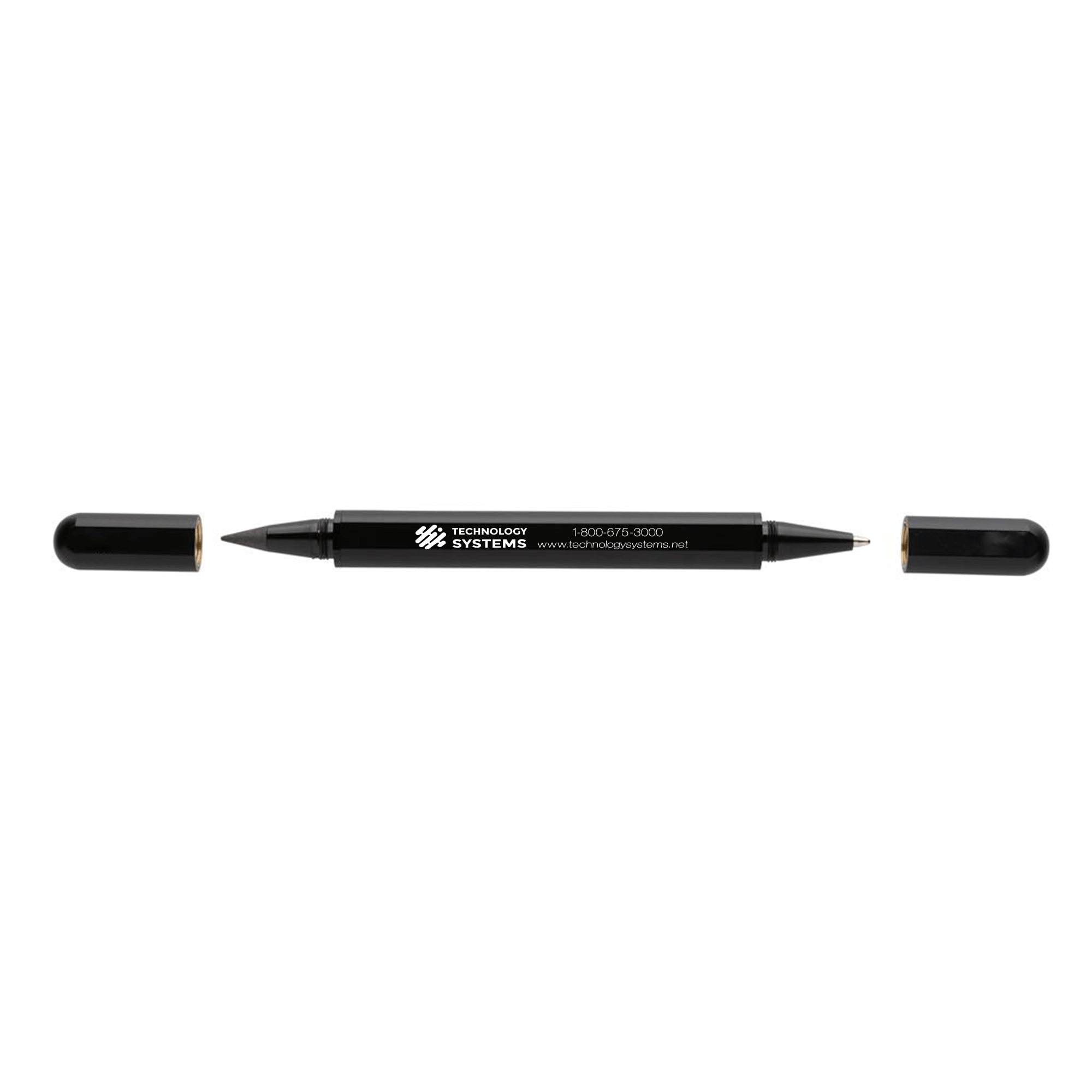 Promotional Swiss Peak Recycled Aluminium Storm Dual Tip Pen with Logo ...