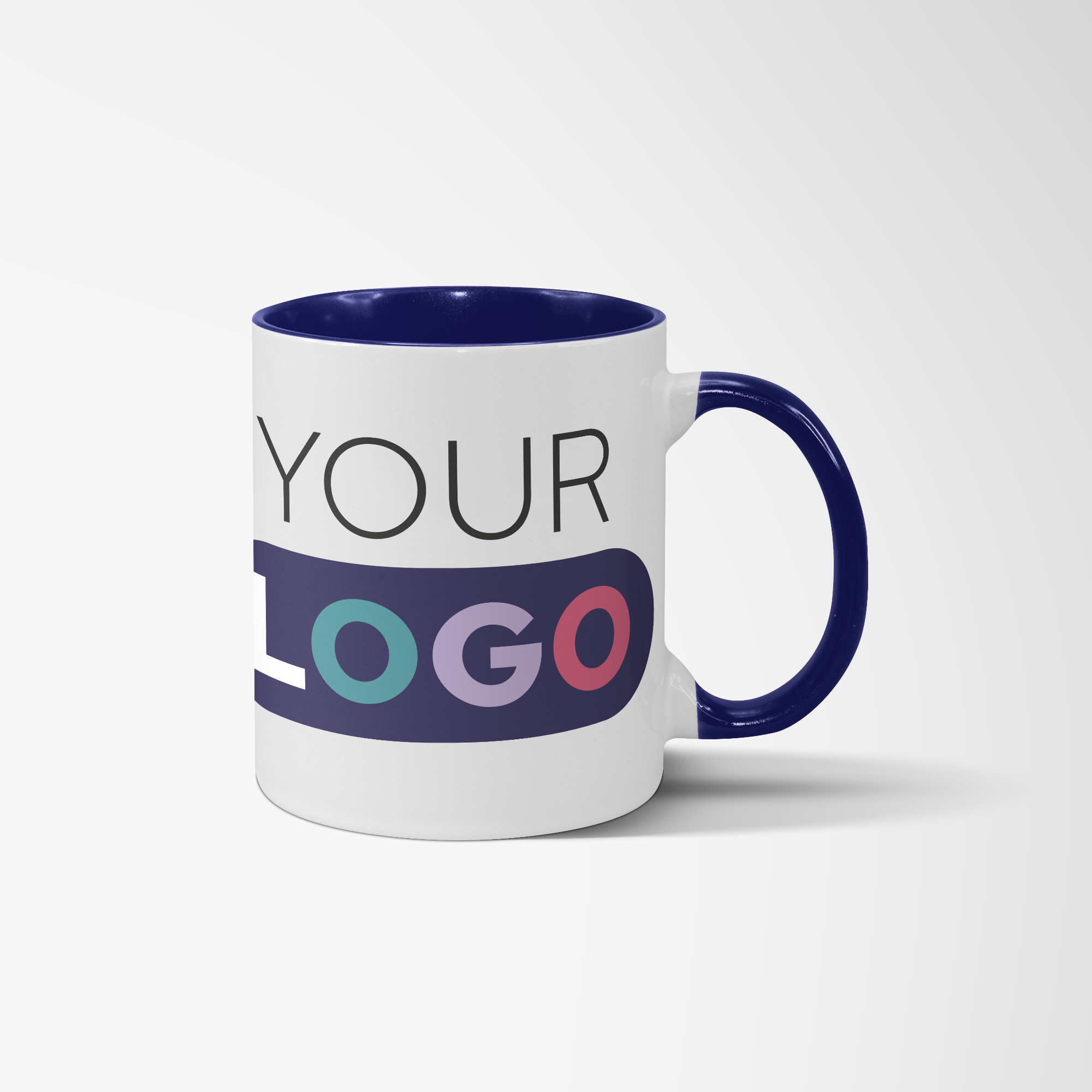 Personalise Full Colour 330 ml Two-Tone Madrid Mug with Text | Pens.com