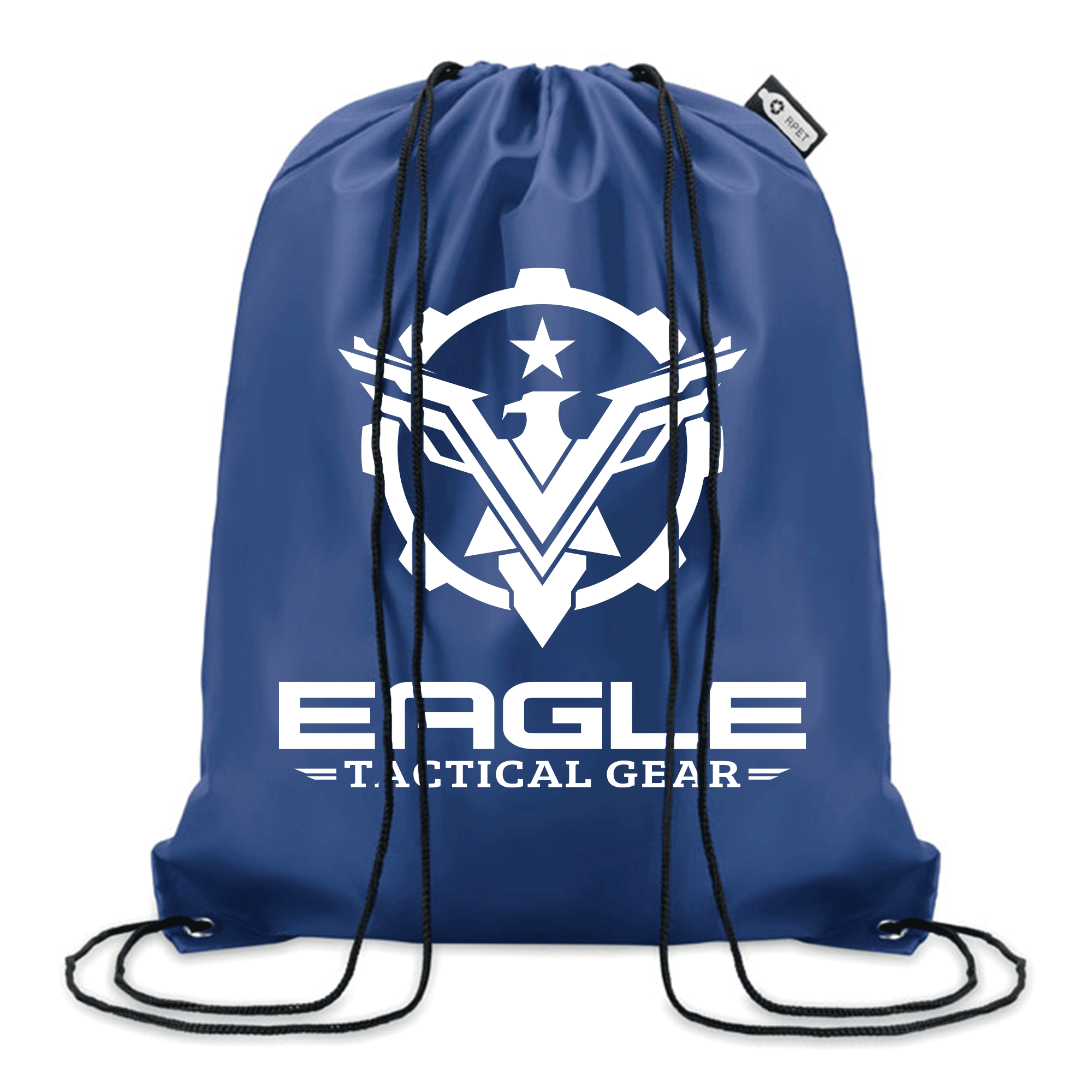 Promotional Shooppet RPET Drawstring Bag with Logo Pens