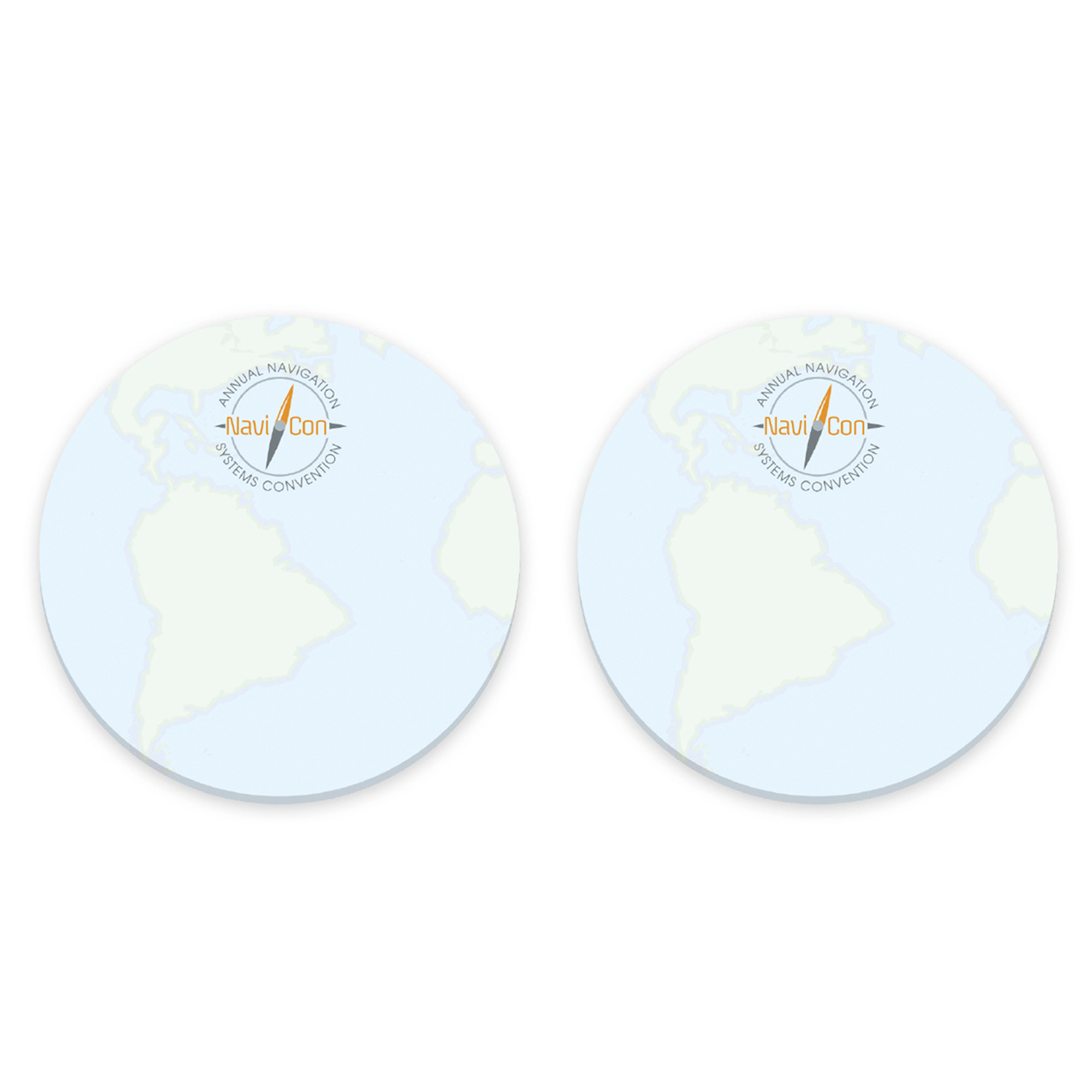 Custom 3'' x 3'' Circle Shaped Adhesive DieCut Notepads, 25 Sheets