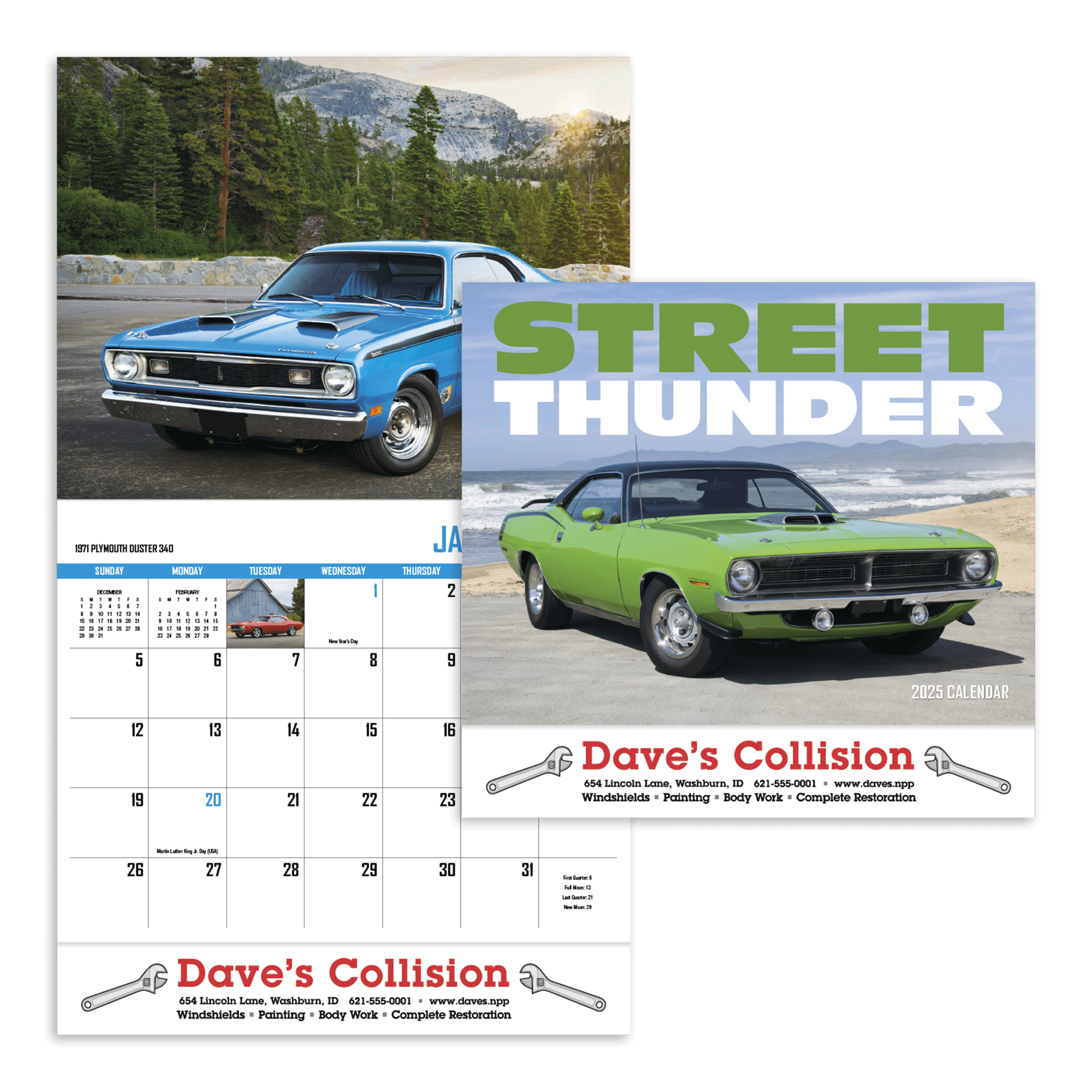 Custom Street Thunder Wall Calendar | Pens.com