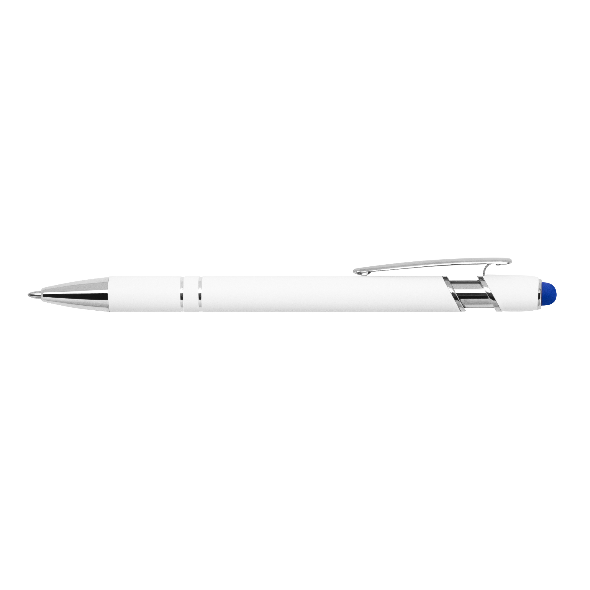 Ellipse Softy White Barrel Metal Pen w/ Stylus 1