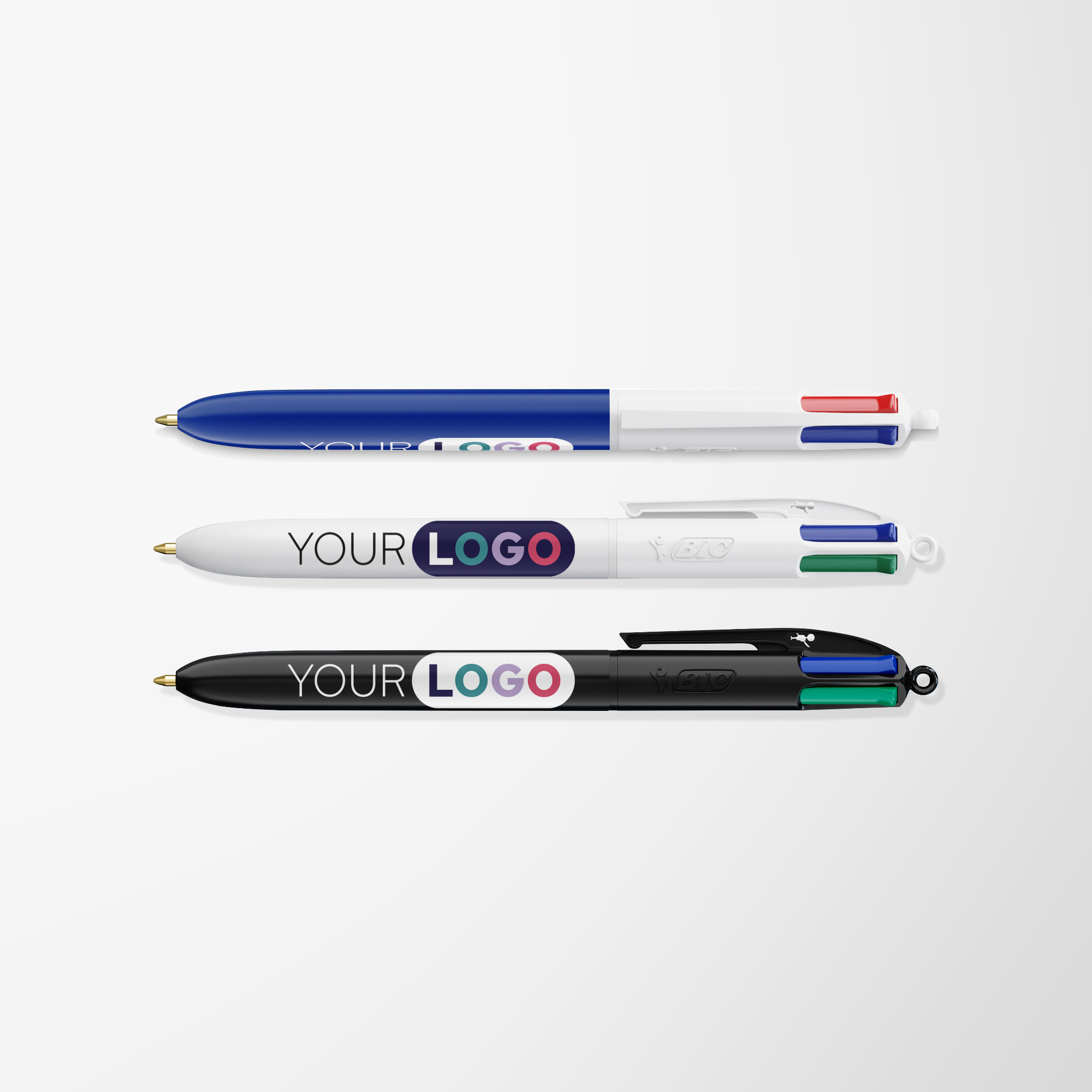 Promotional Full Colour Bic® Multi-Ink Ballpen with Logo | Pens.com