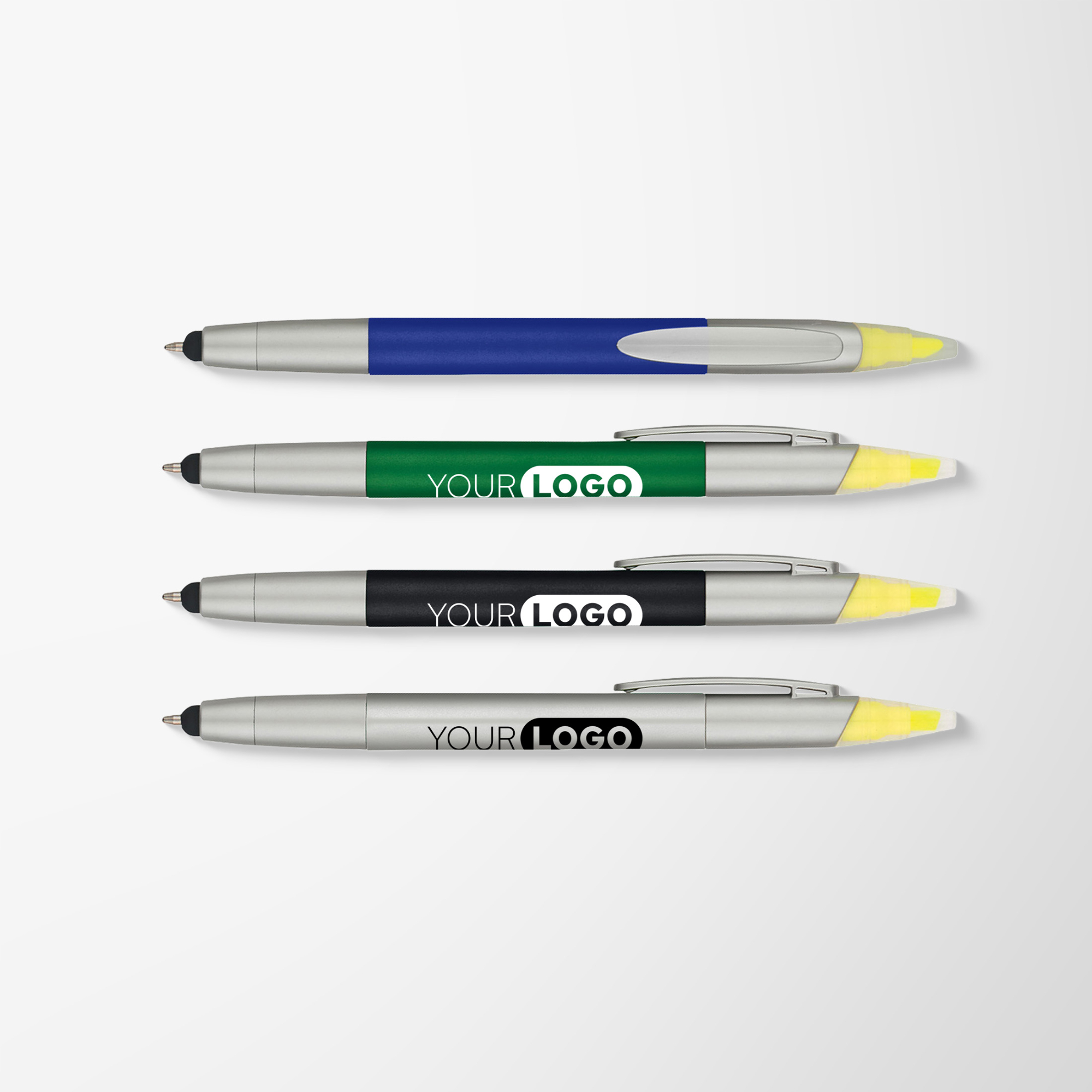 Custom 3-in-1 Stylus Pen with Highlighter | Pens.com