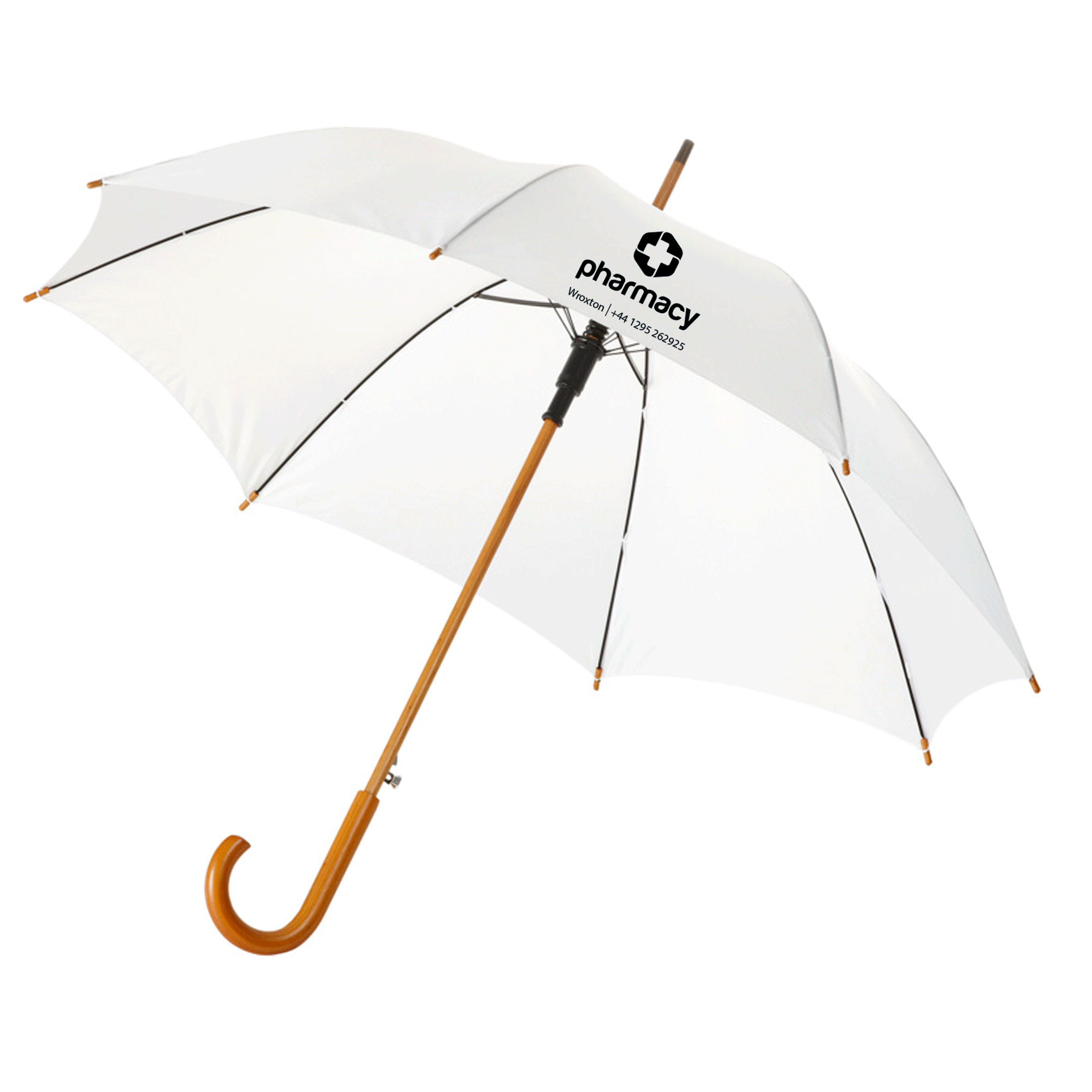 Ombrello Antivento Atyhao Con 10 Ossa - Apertura Automatica, Manico In Legno, Leggero E Pieghevole - Foto 3