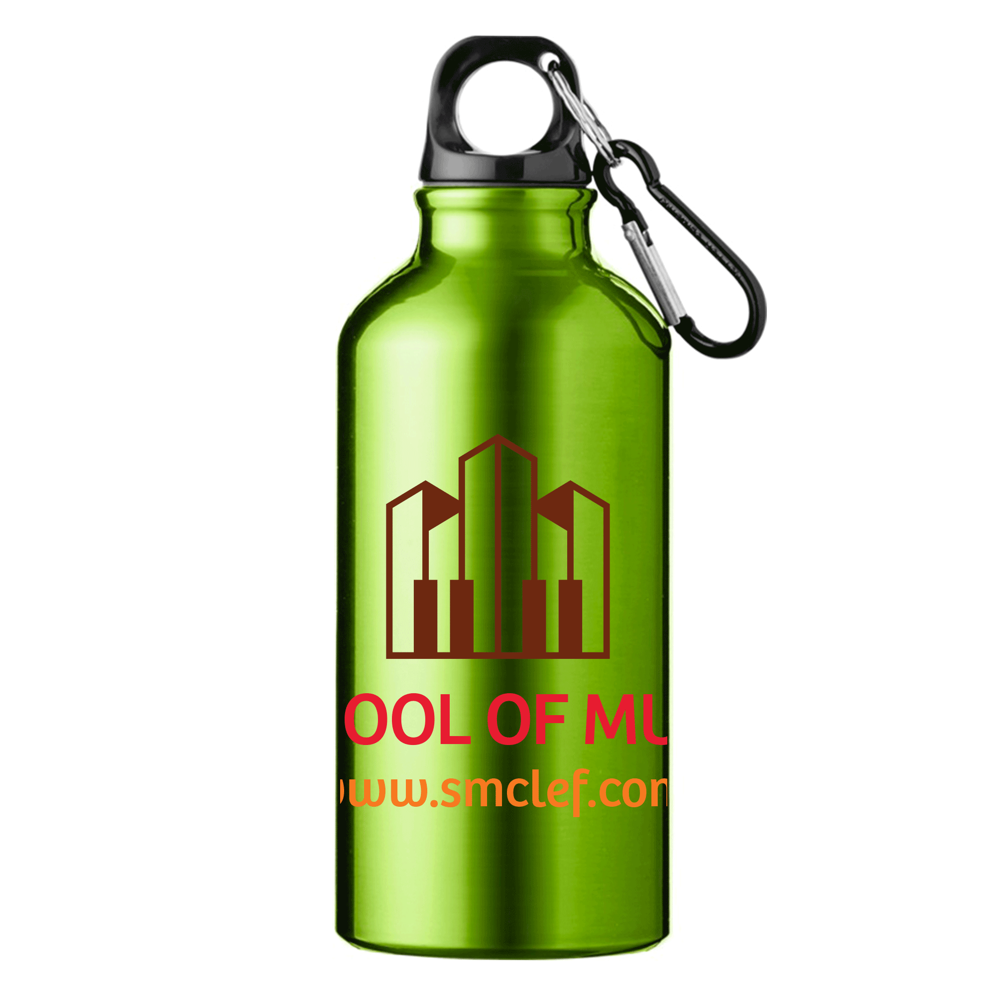 Oregon 400 ml matte water bottle with carabiner