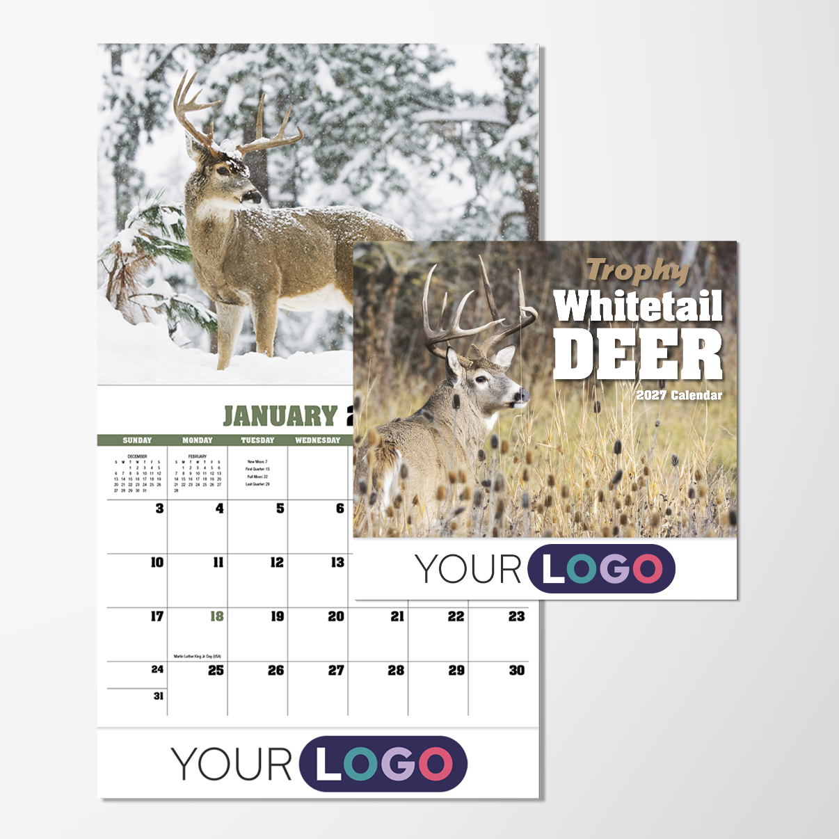 Custom Wall Calendar Trophy Whitetail Deer | Pens.com CA