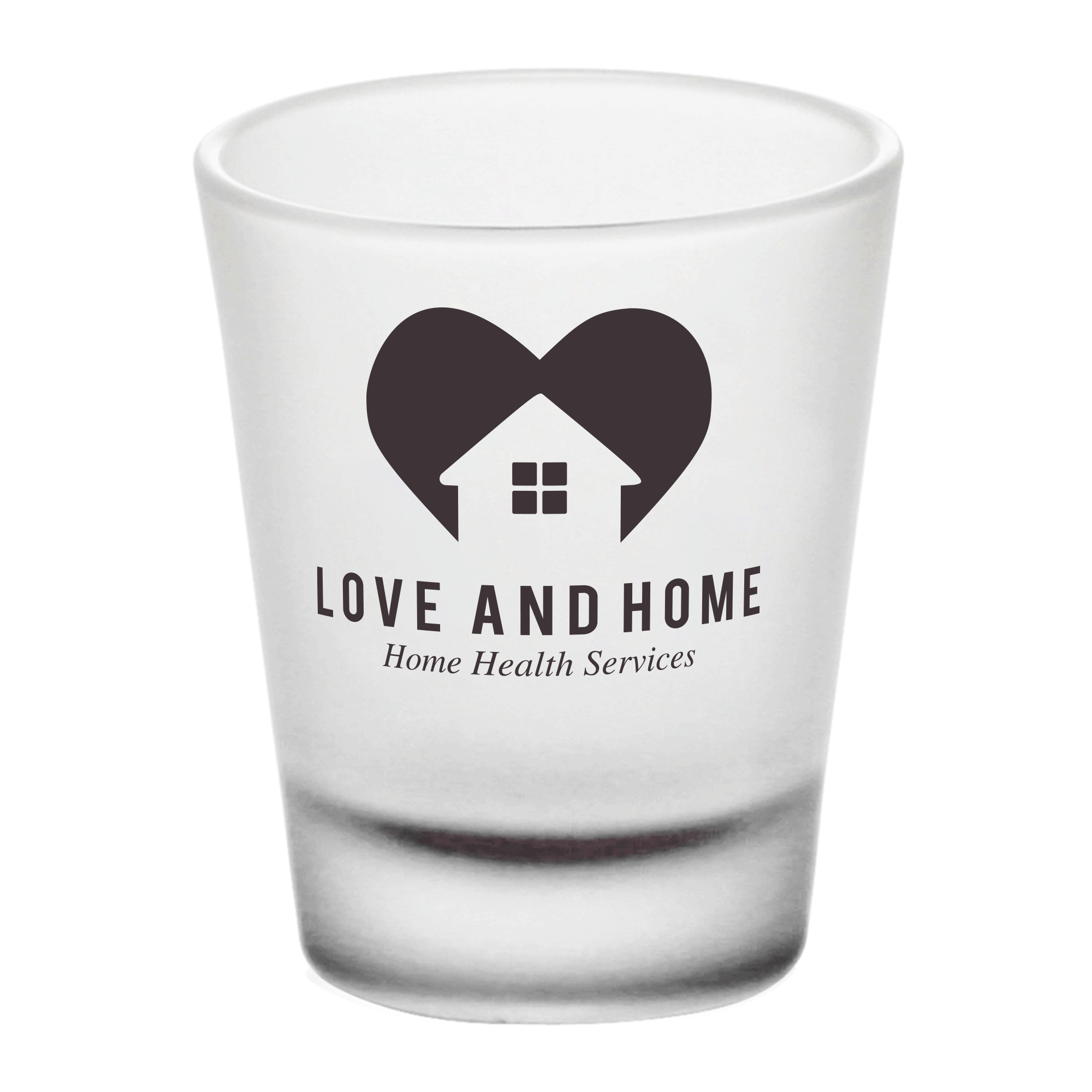 Custom 1.75 oz. (50 ml) TwoTone Frosted Glacier Shot Glass CA