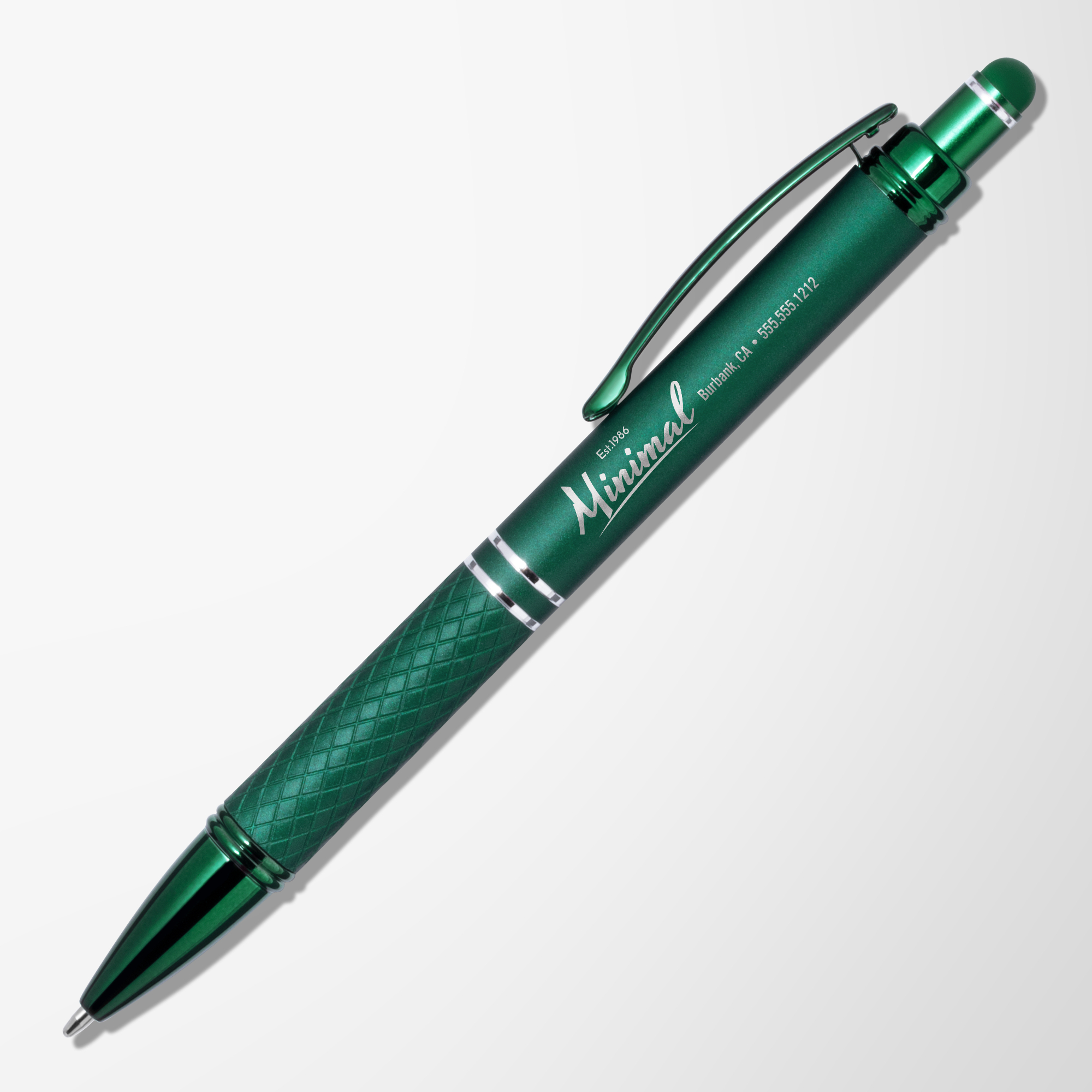 Amazon 8 pcs blue ink ballpoint pen with stylus tip 2 in 1 stylus