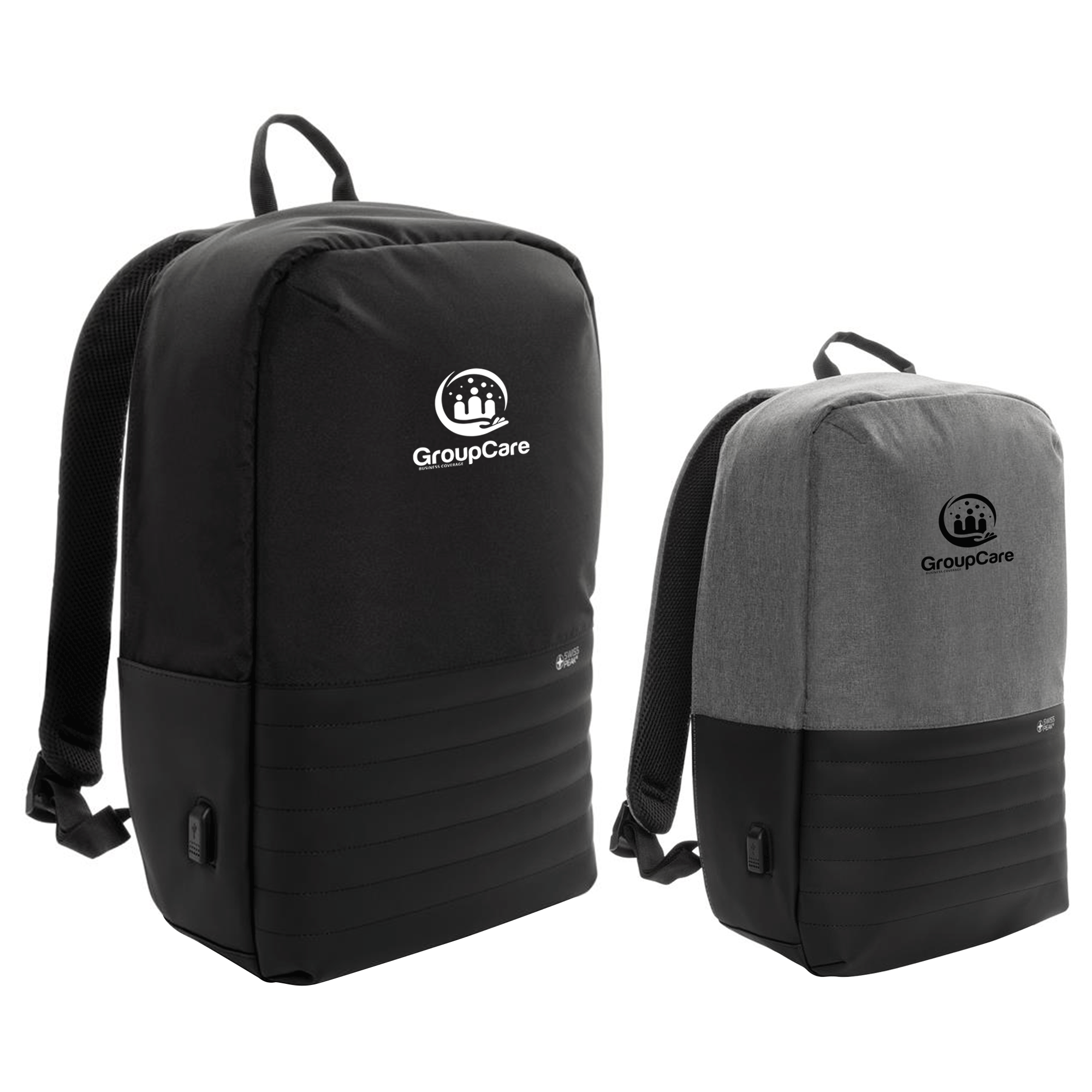 Werbeartikel Swiss Peak AWARE Recycelter RFID 15 Zoll Laptop Rucksack 