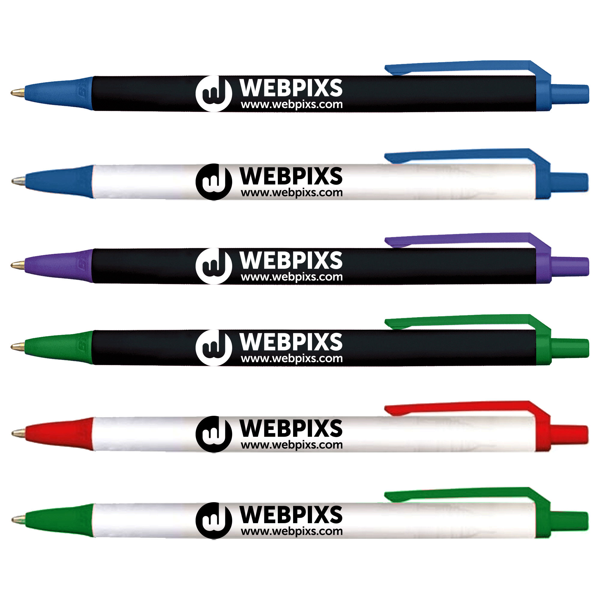 Custom BIC® Clic Stic Fine Point Blue-Ink Pen | Pens.com
