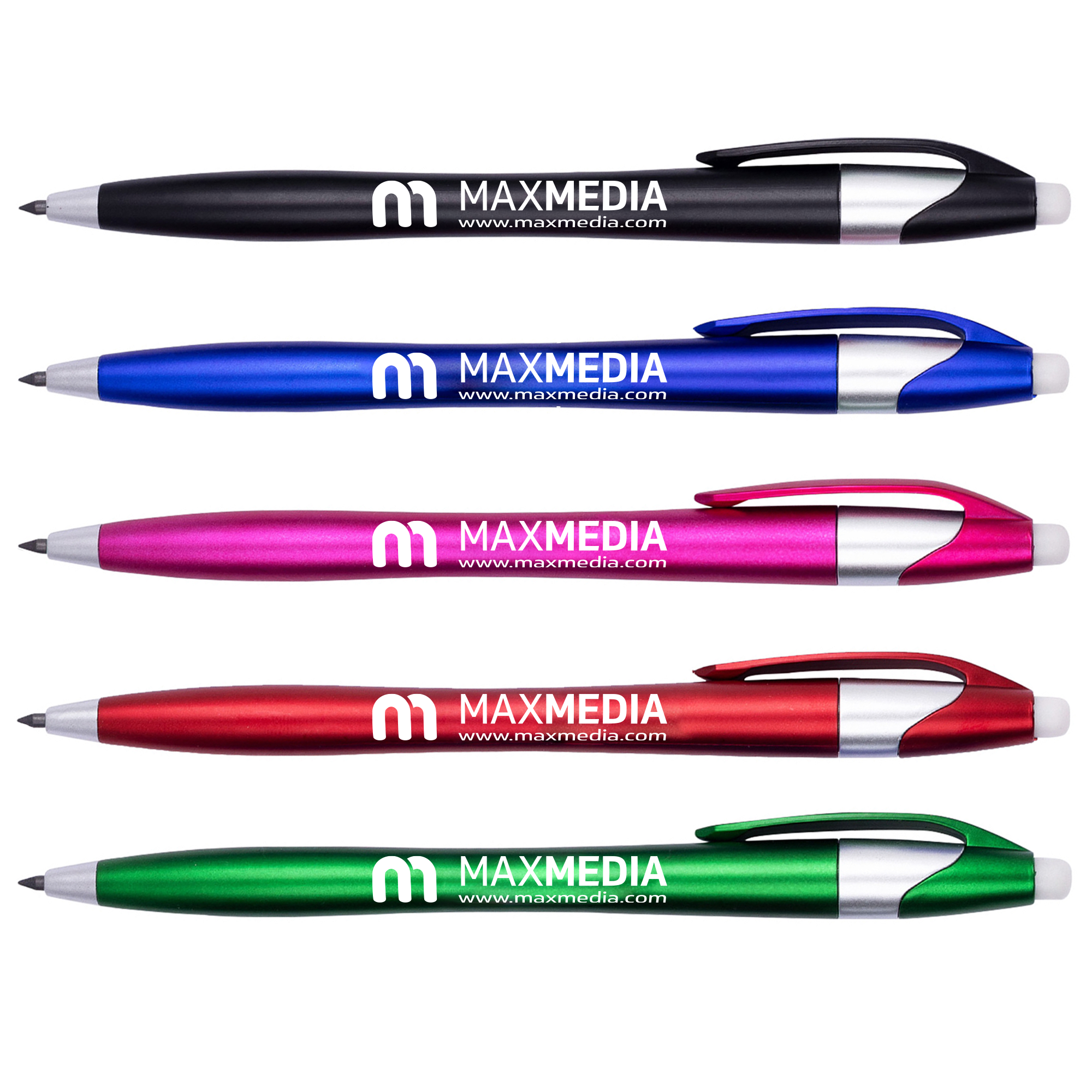 Planet Products Writing Instruments Custom Mechanical Pencil. Promotional Personalized Imprinted Mechanical Pencil. Custom Printed Name/Business/Event Information (Blue, 150 Count, Pack Of 1