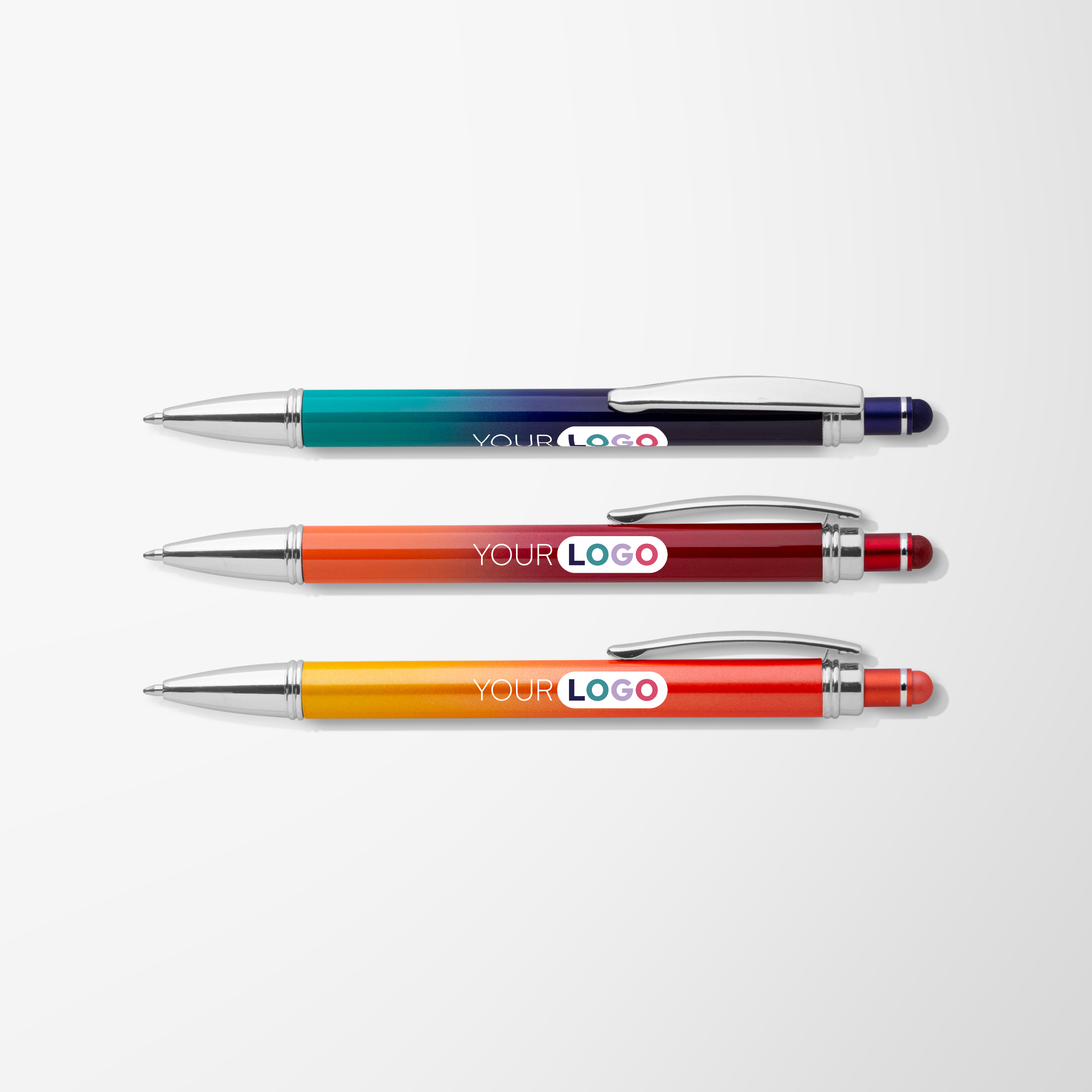 Custom Full Color Ombré Diamond Stylus Pen | Pens.com
