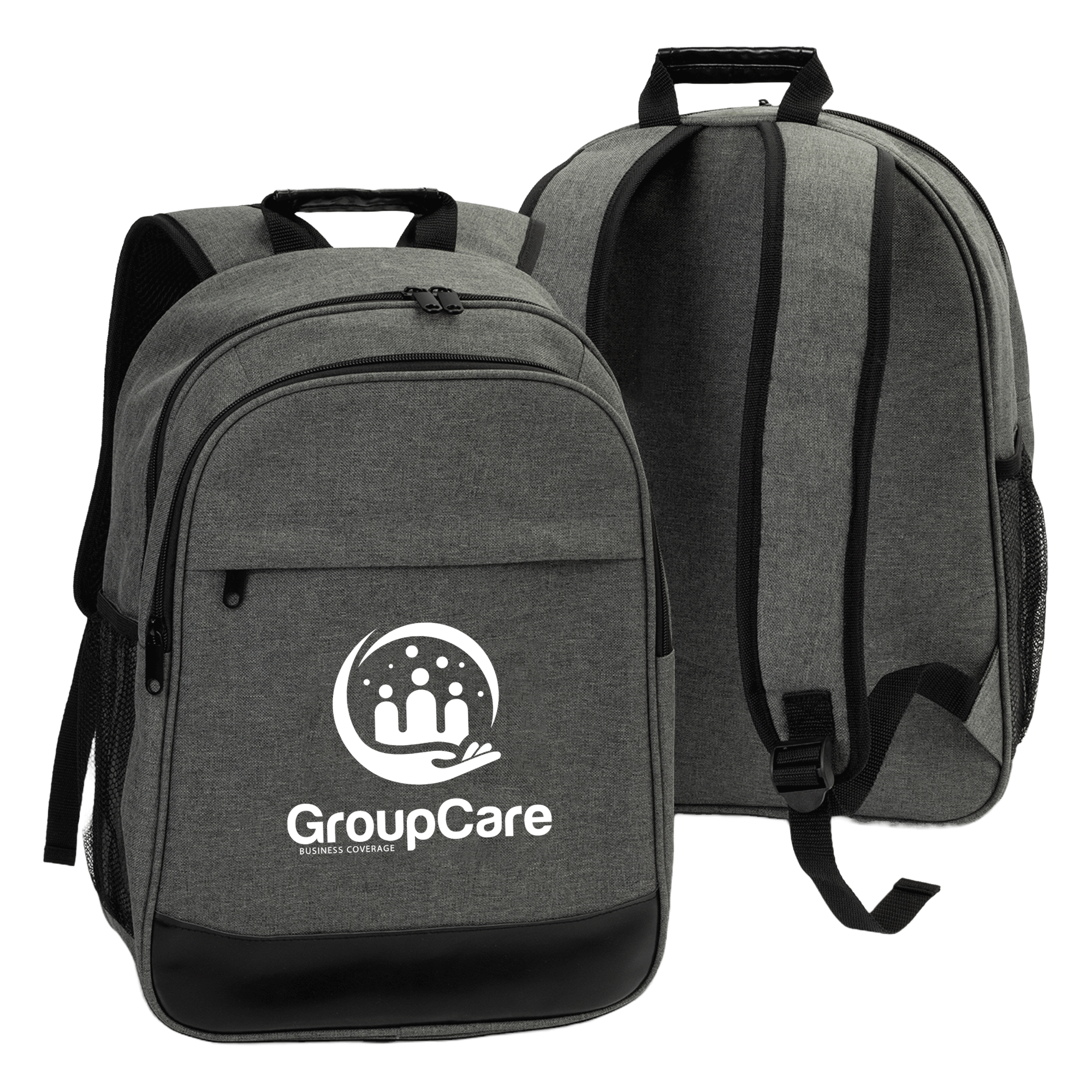 Personalise Herald Heathered Backpack with Text | Pens.com