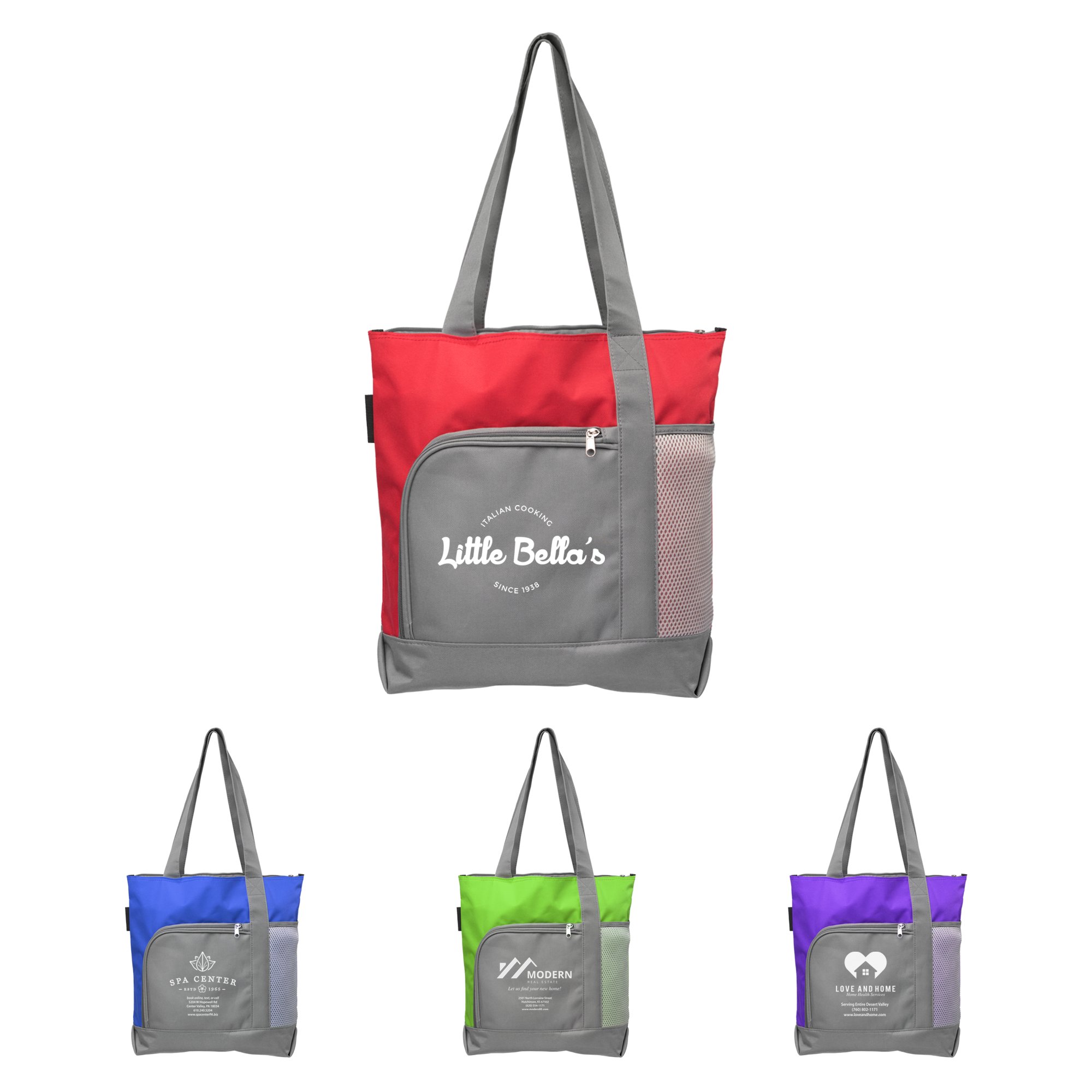 Tote bag Bey in tela con logo stampato