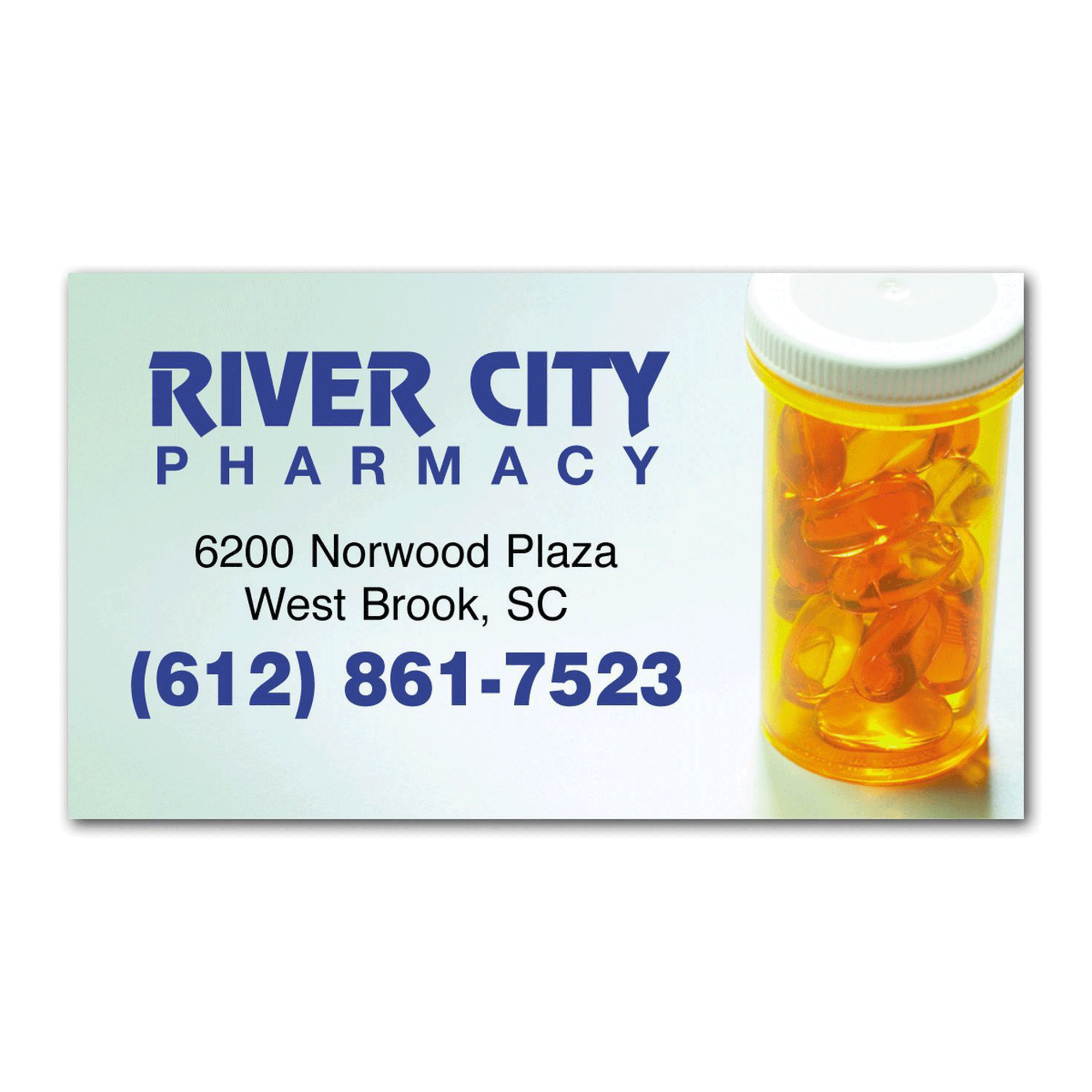 Custom Full Colour Business Card with Pharmacy Design CA
