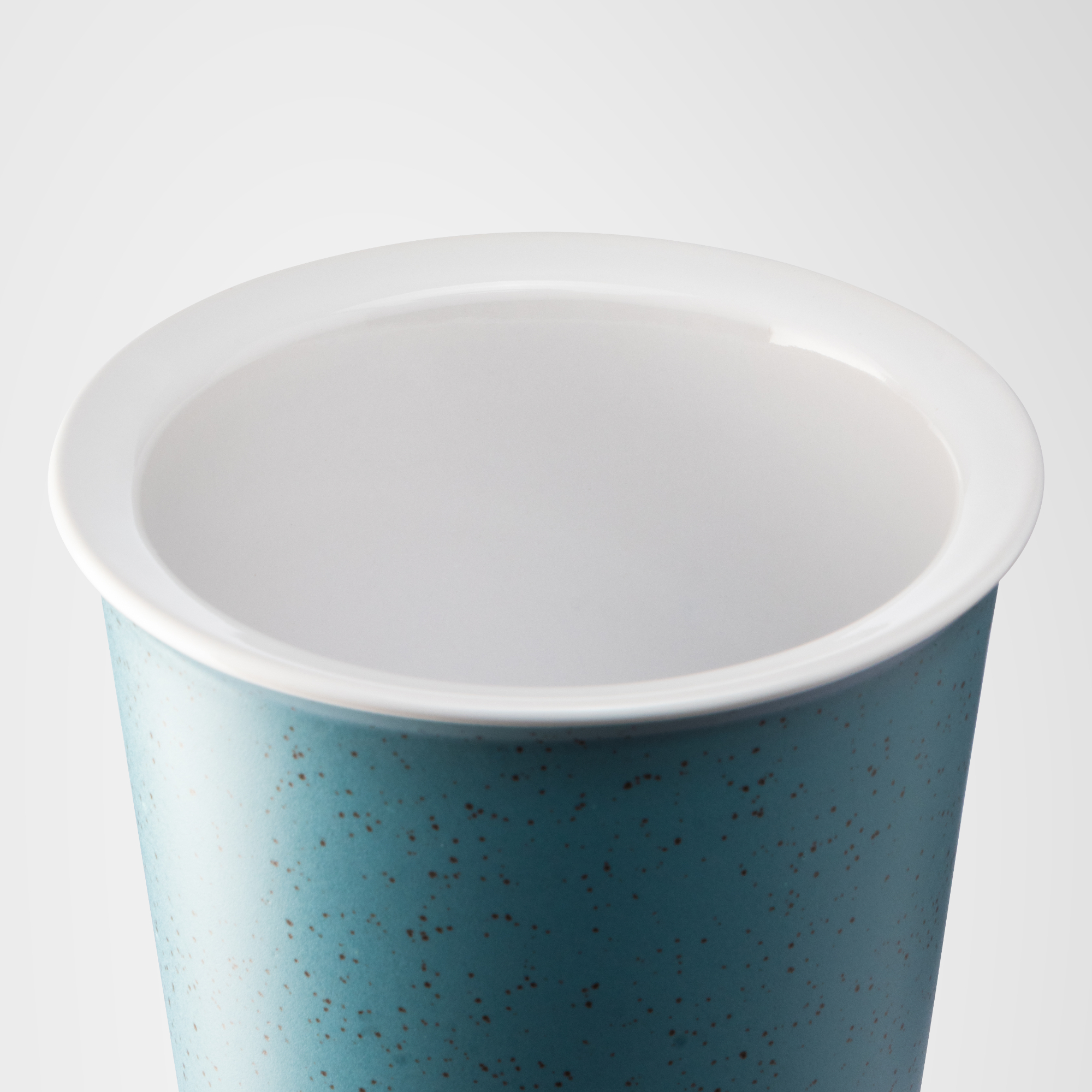 Equator - 9 oz. Double Wall Ceramic Tumbler with Silicone Lid 5