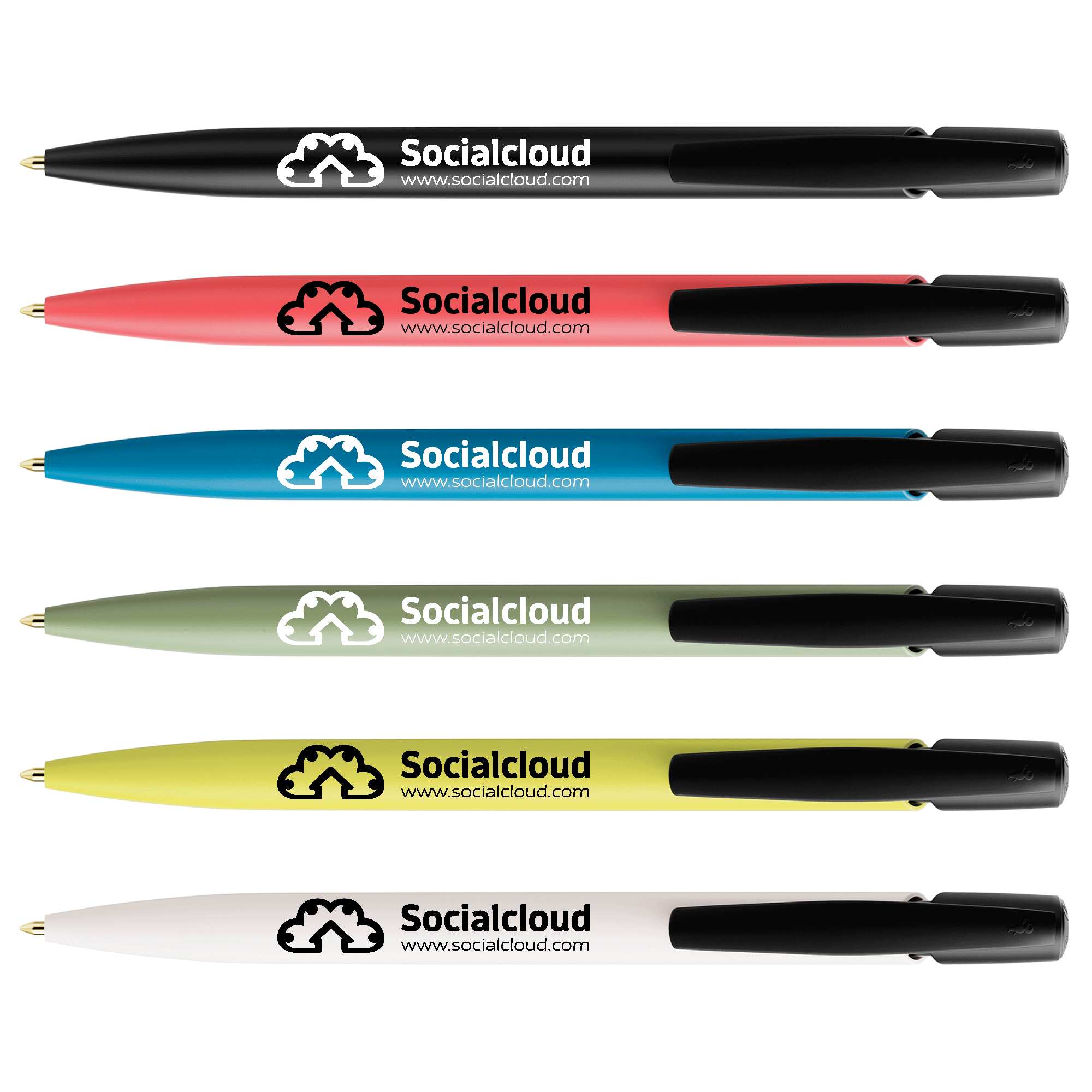 Stylo à bille rétractable écoresponsable Media BIC® Publicitaire | Pens.com