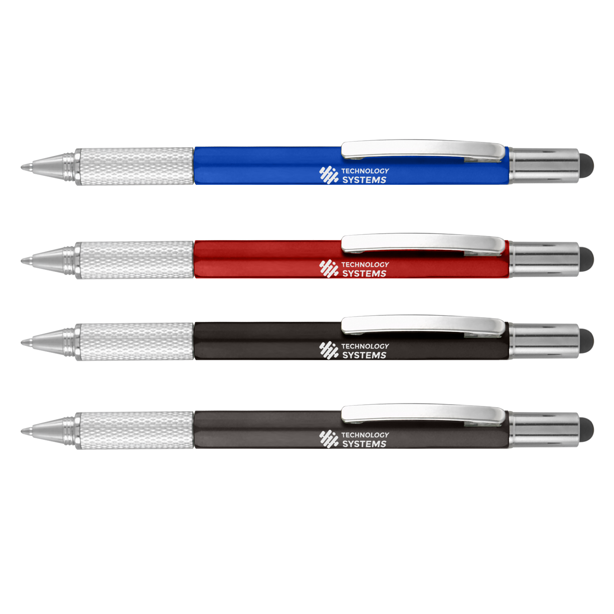 Pivo® Clear Chrome Twist-Action Pen