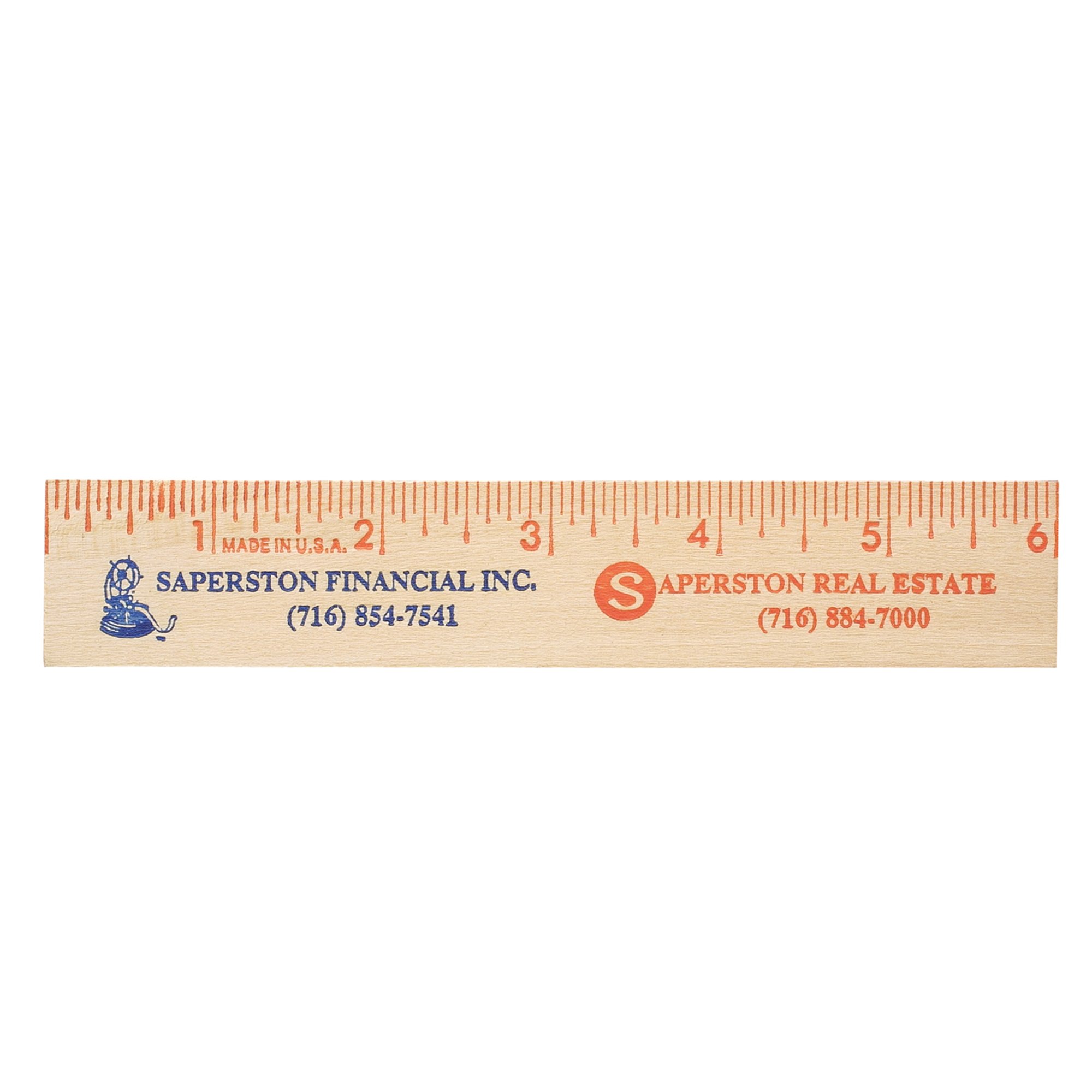 Custom 6'' Natural Finish Ruler | Pens.com