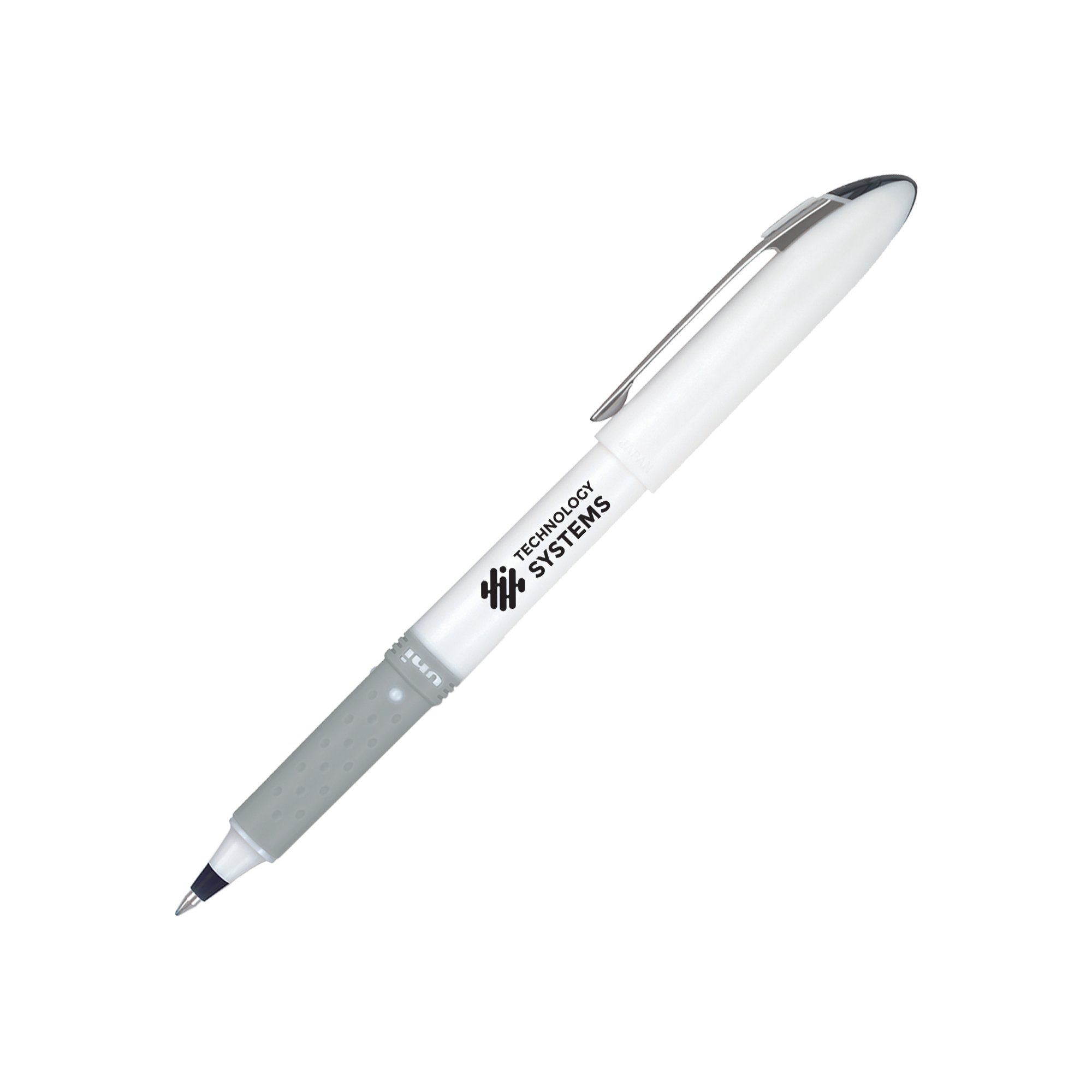 Custom uni-ball® Roller Grip Fine Pen - White Barrel